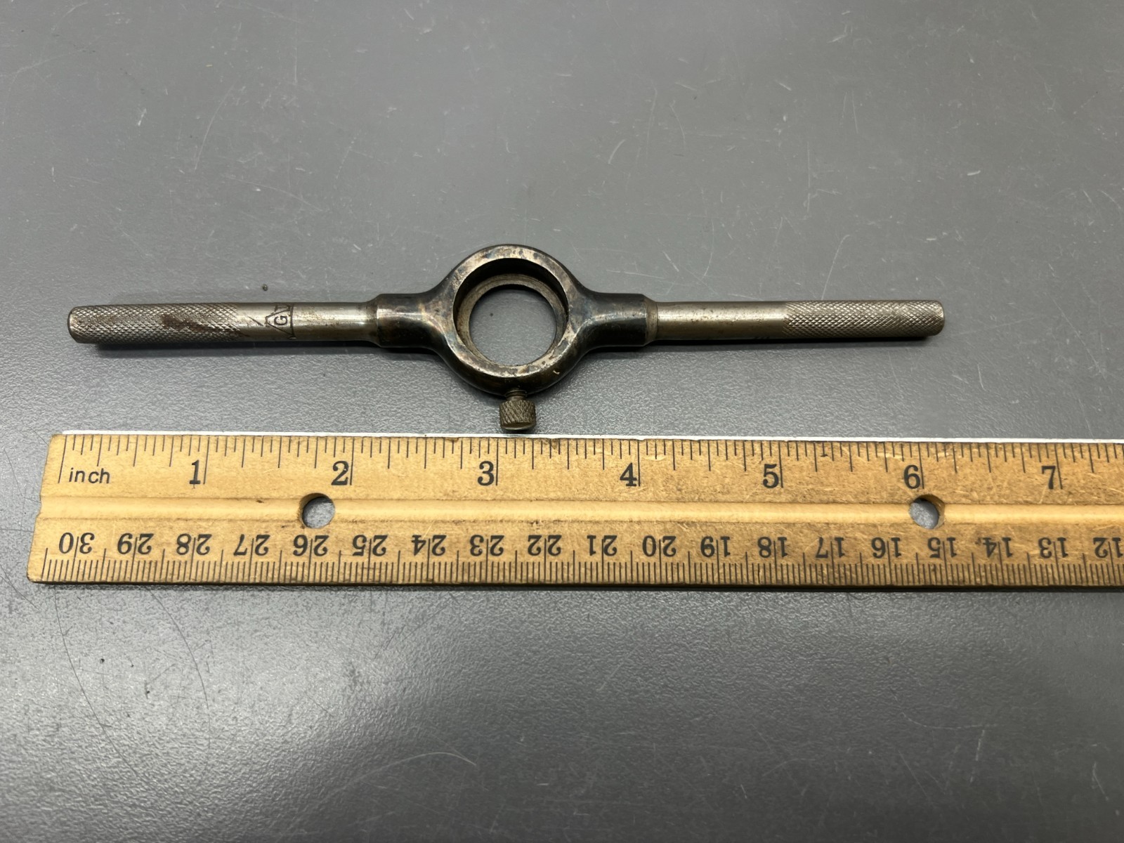 (u) VINTAGE GTD GREENFIELD T HANDLE DIE WRENCH FOR 3/4″ DIES – VGC – USA