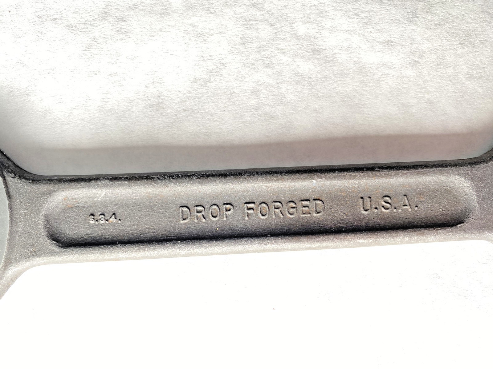 NOS Vintage Controlled Steel Wrench 15/16″ x 1″ Drop Forged Made in USA