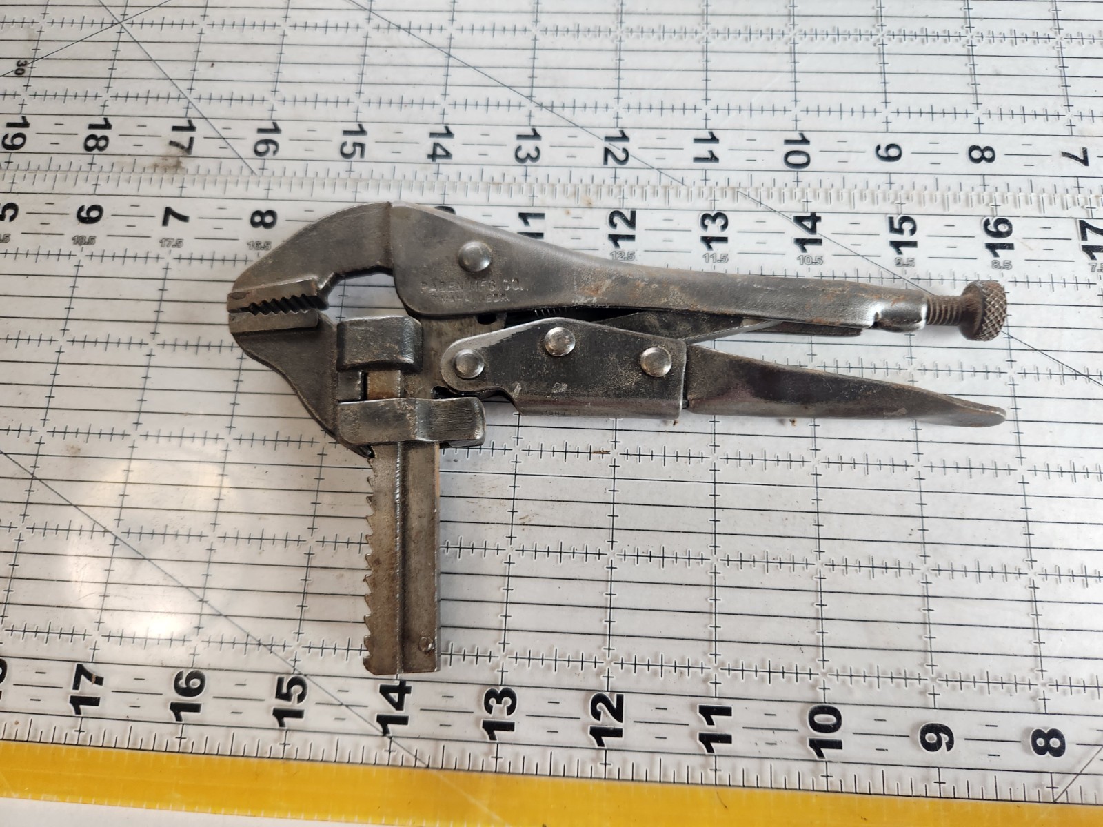 PADEN Mfg Co Toggle Adjustable Wrench Locking Pliers Omaha Neb. RARE (Vice Grip)