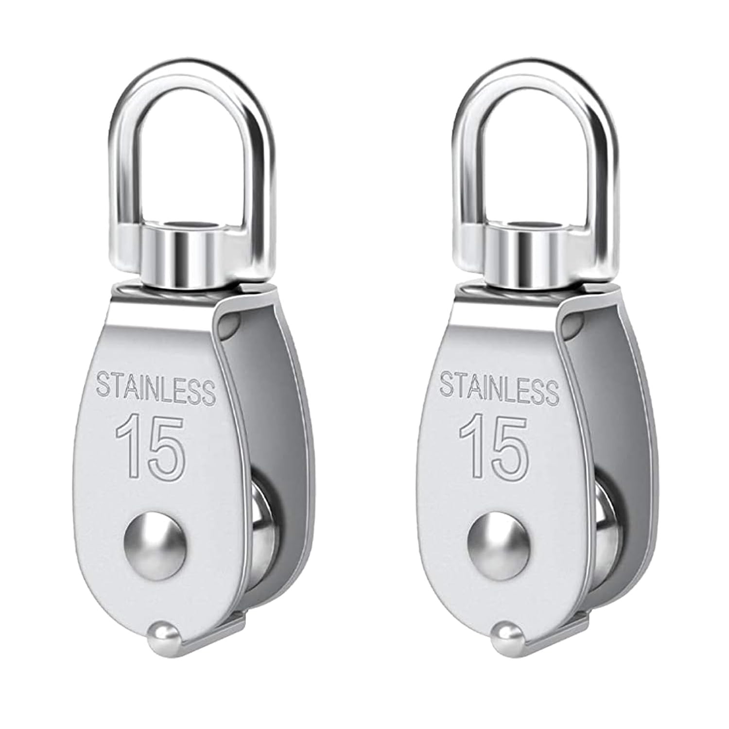 Pulley 304 Stainless Steel Single Pulley Block M15 Small Heavy Duty Swivel