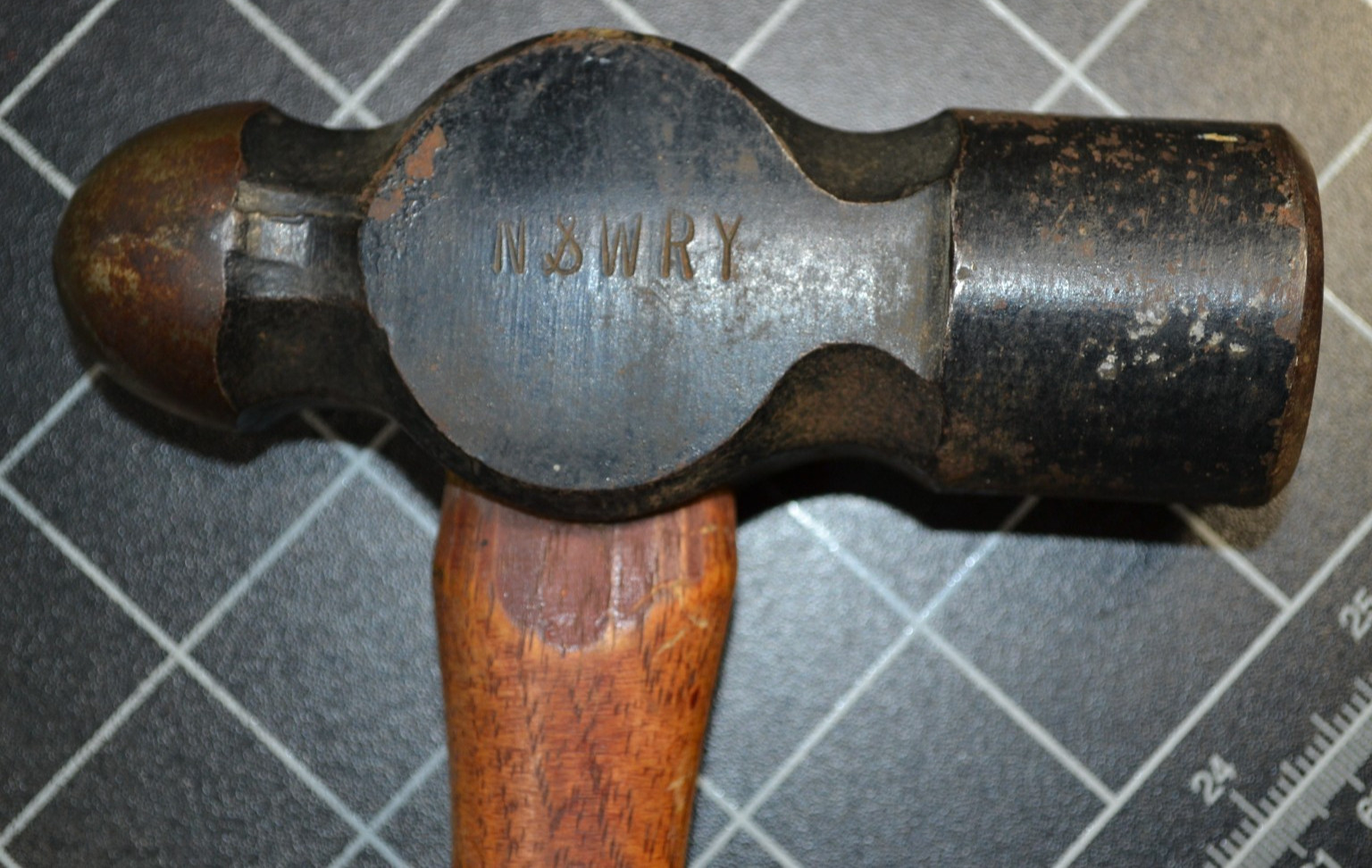 PLUMB – N&W – NORFOLK & WESTERN RR – 40oz – BALL PEIN HAMMER – ORIGINAL HANDLE