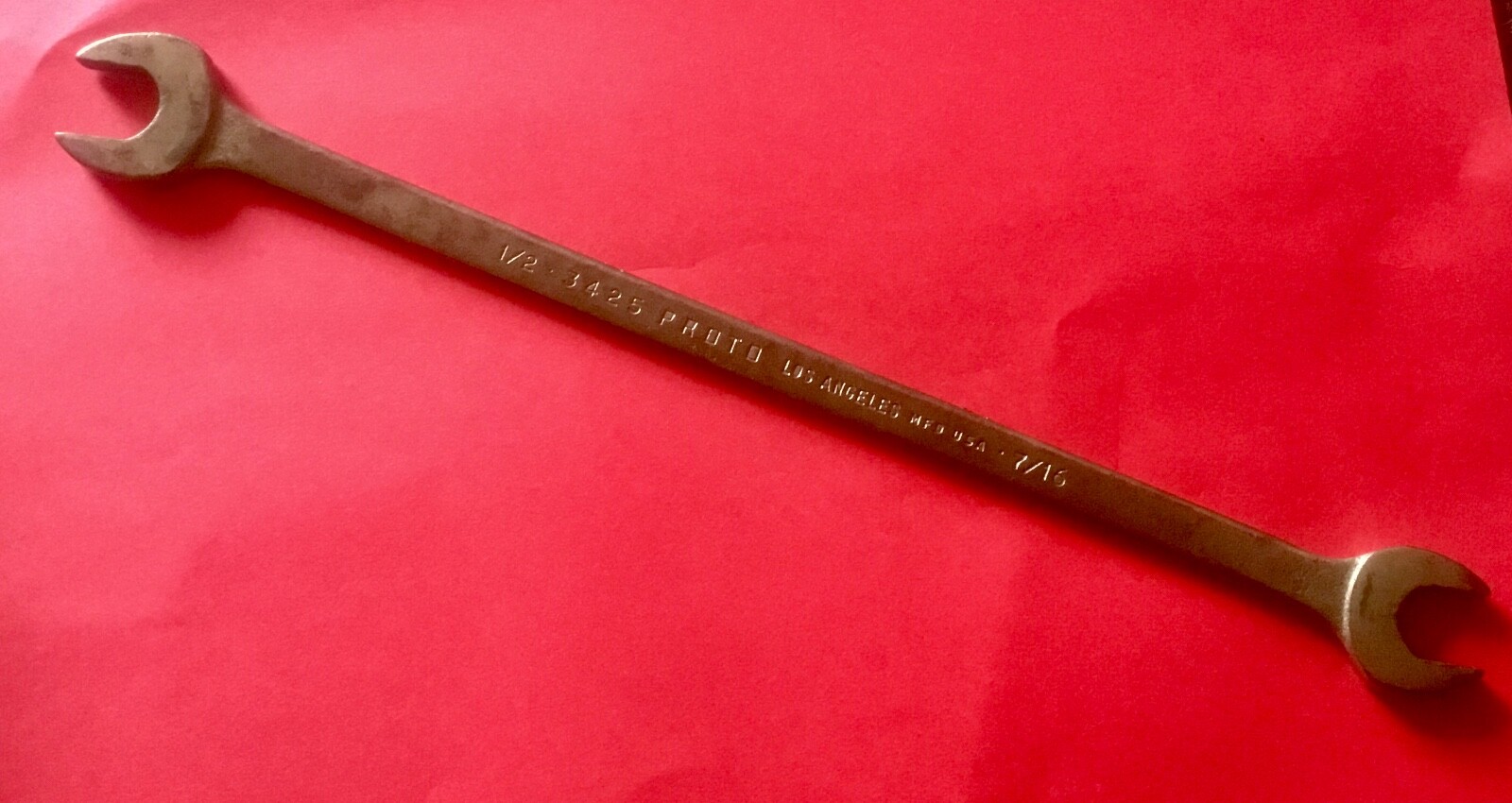 VTG Proto Los Angeles 3425 Thin Open End Tappet Wrench 1/2″ x 7/16″