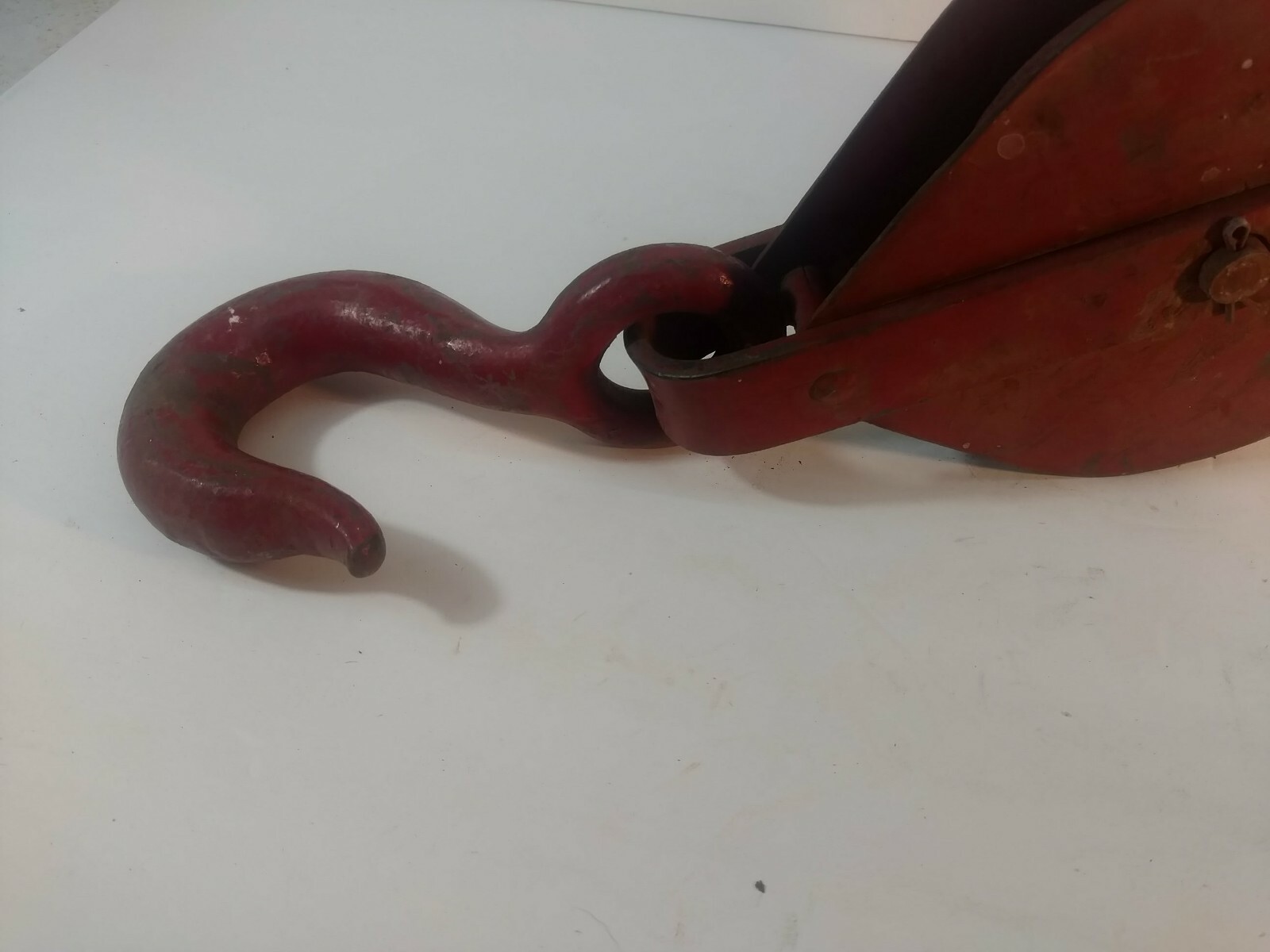 Moline Iron Works Large Pulley With Heavy Hook