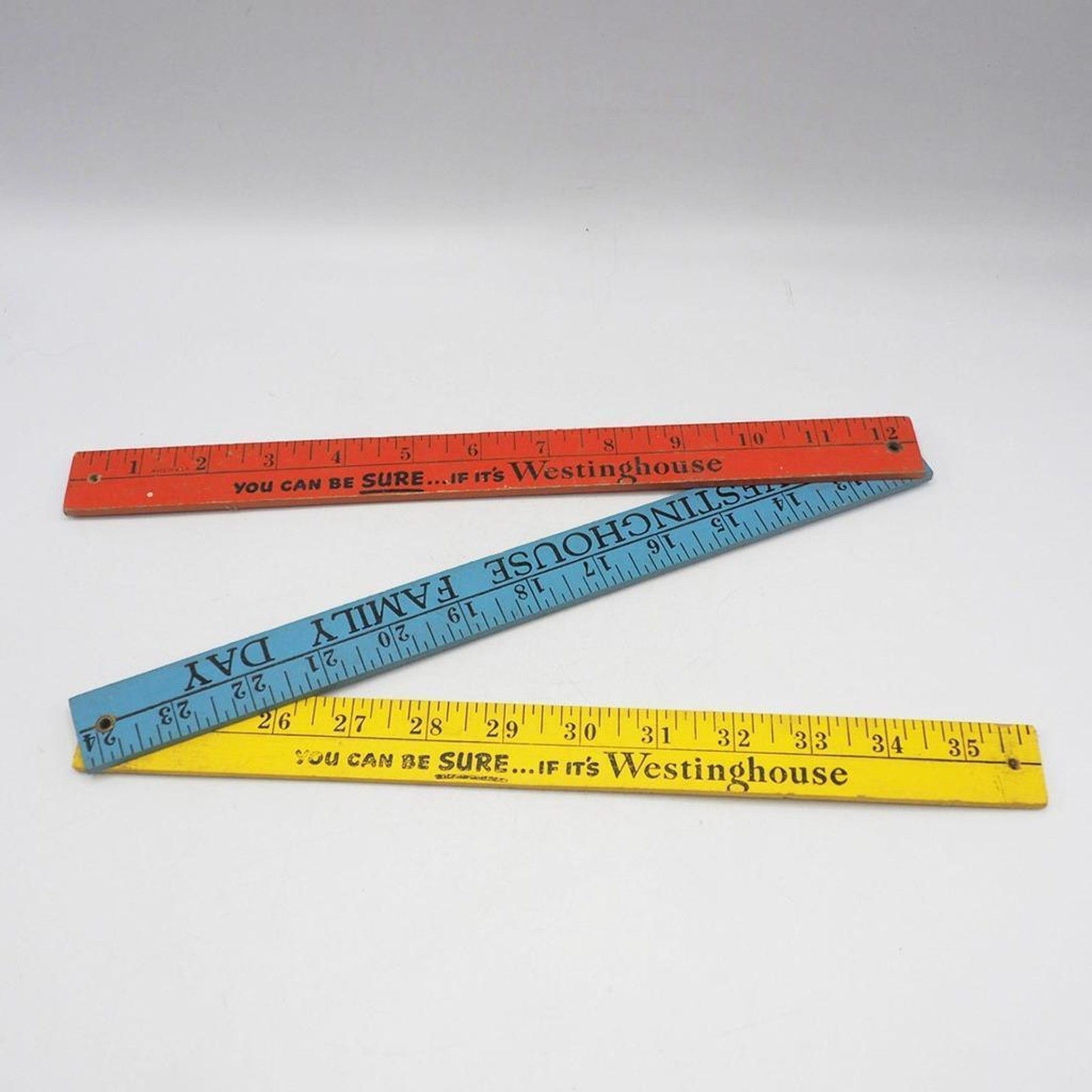 Westinghouse Electric Family Days Pittsburgh Folding Wood Yardstick Ruler