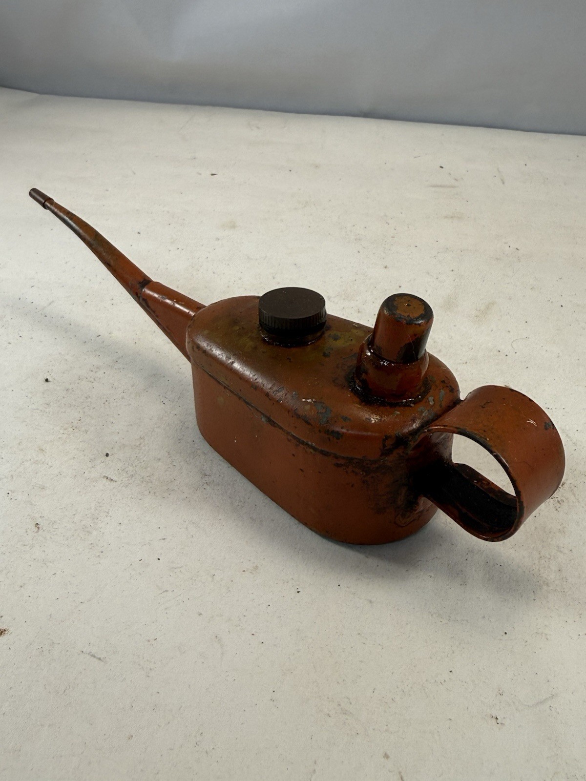 Vintage Metal Oil Can Pump With Long Spout, Engineering Machine Shop LAS20 B3