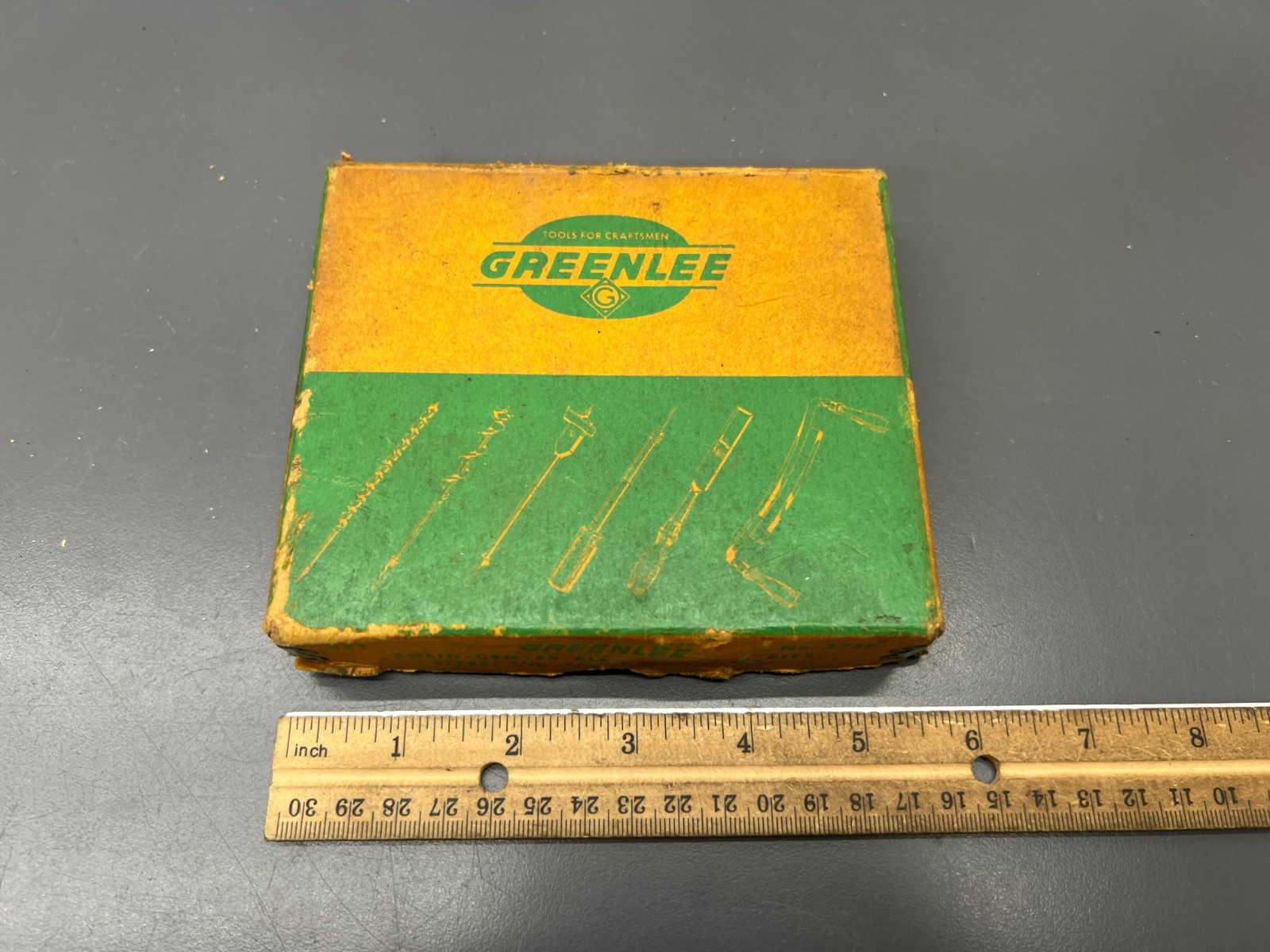 (B) VINTAGE GREENLEE 275P SOLID CENTER BORING BITS SET OF 5 W ORIG BOX – VGC USA