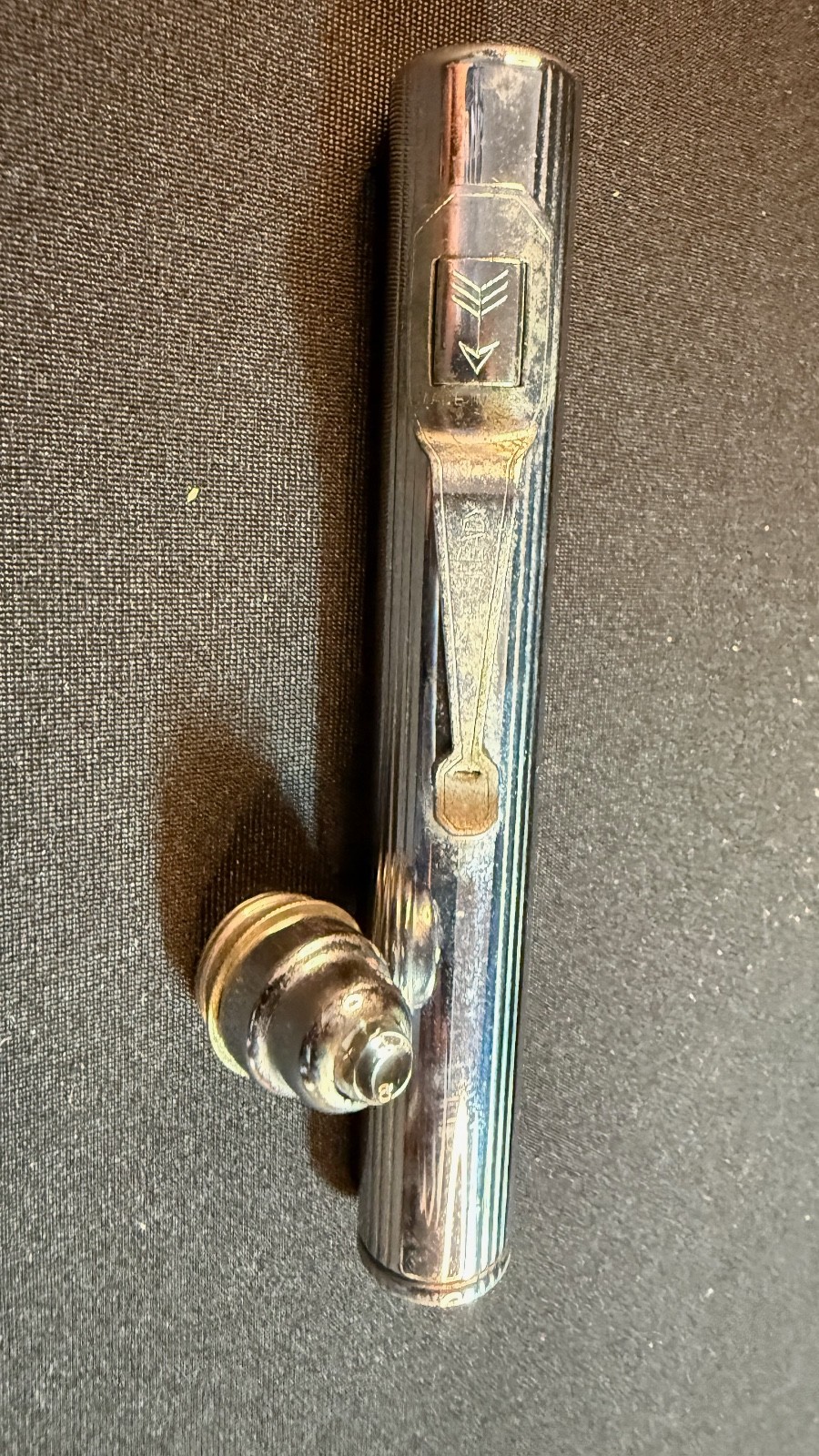 Vintage 1950’s Eveready Chrome Pen Light Flashlight 5″ Working