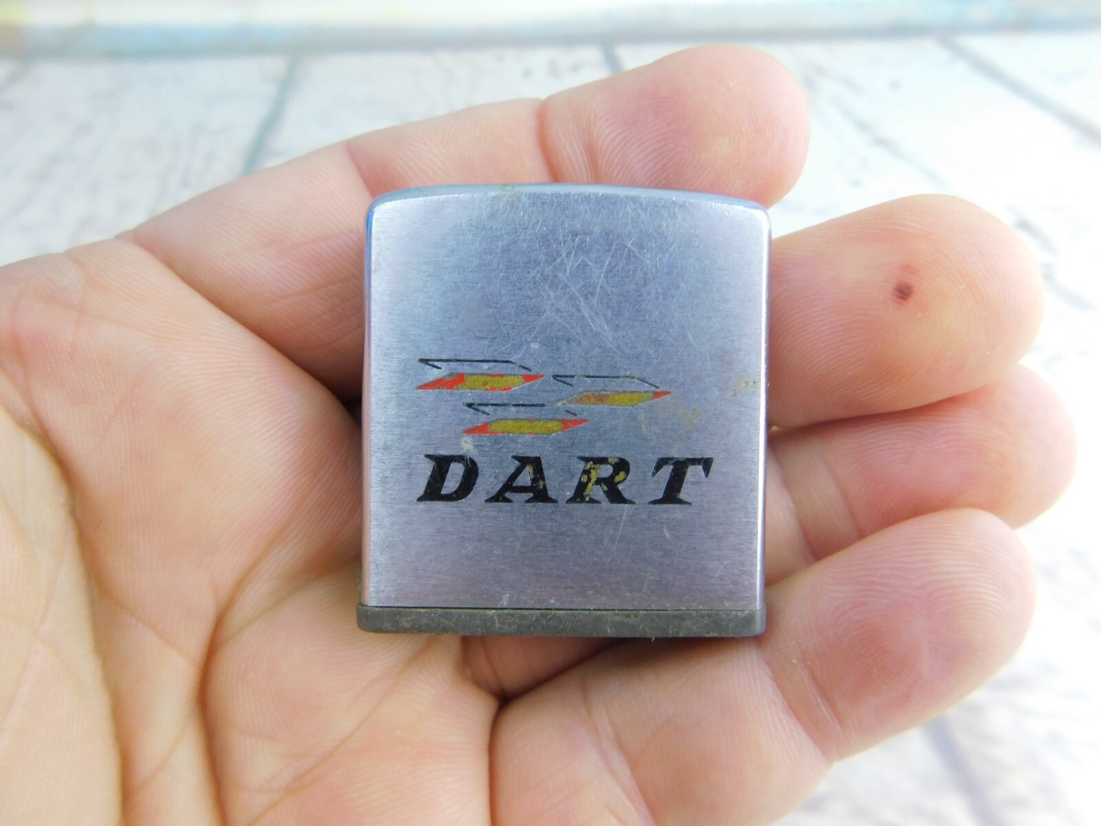 Vtg ZIPPO Rule Tape Measure Advertising Company Logo DART