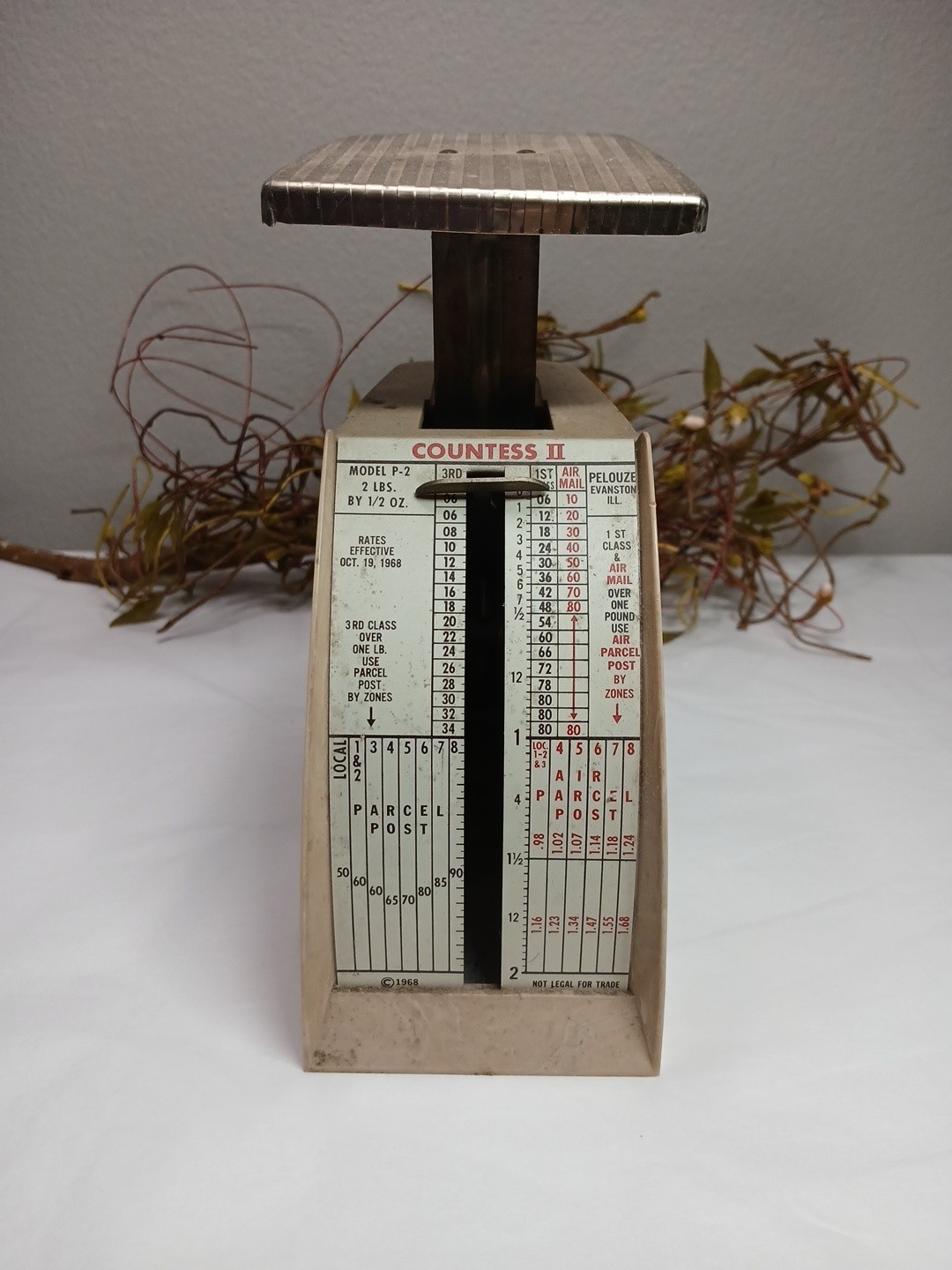 Vintage 1971 Countess 2 Postal Scale Model #P-2 Retro Mail Post Office
