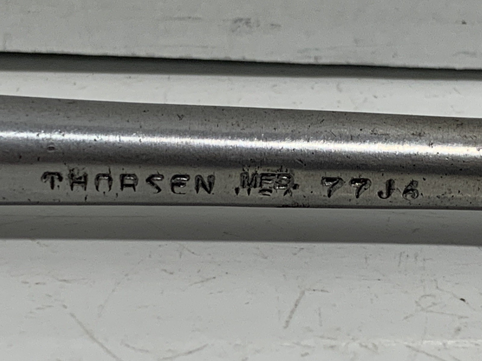 VINTAGE THORSEN 3/8″ DRIVE OPEN GEAR RATCHET NO. 77J6 Made in USA 7-1/2” A022