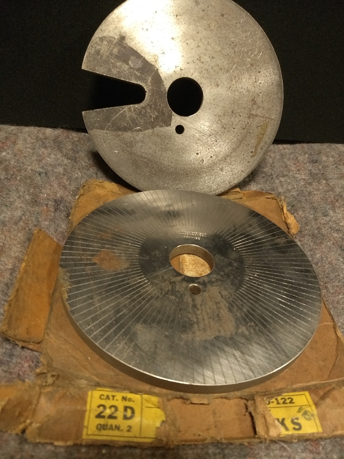 Brown and Sharpe Two-Piece Index Plates Machinist Tools 7-inch