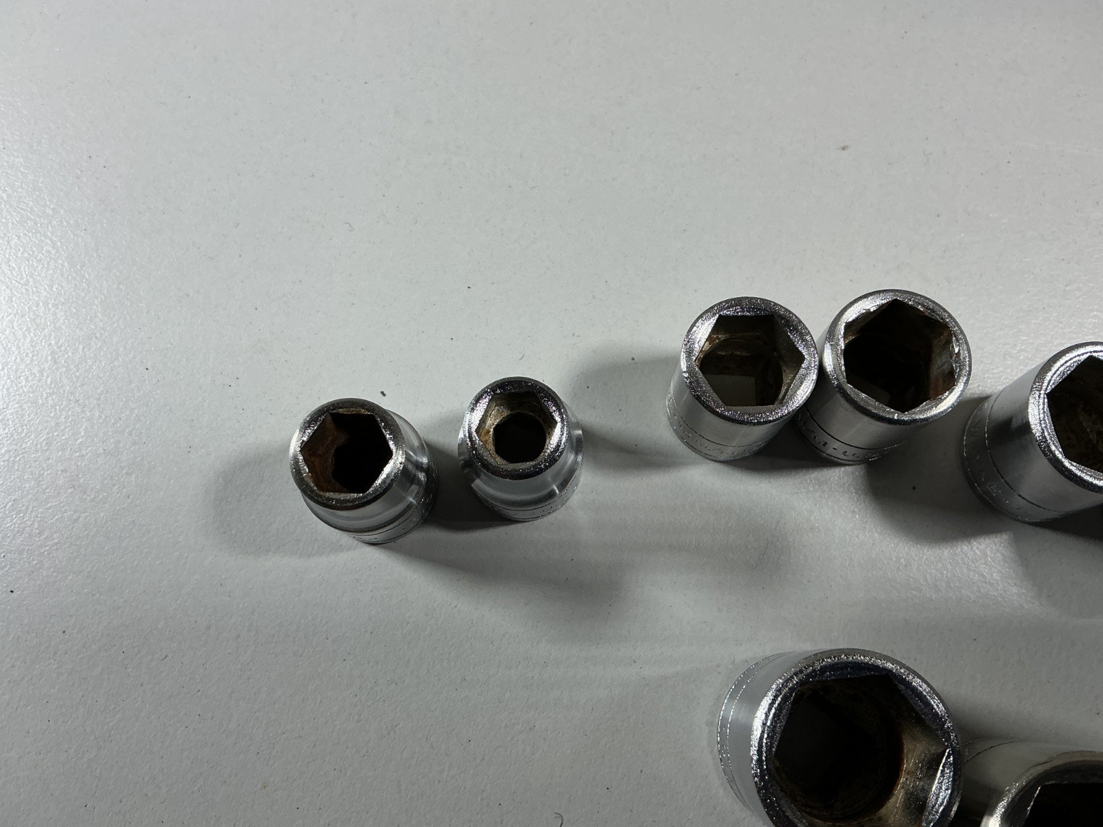 Vintage SK Wayne 3/8” Drive Metric Sockets 9 Sockets with Holder