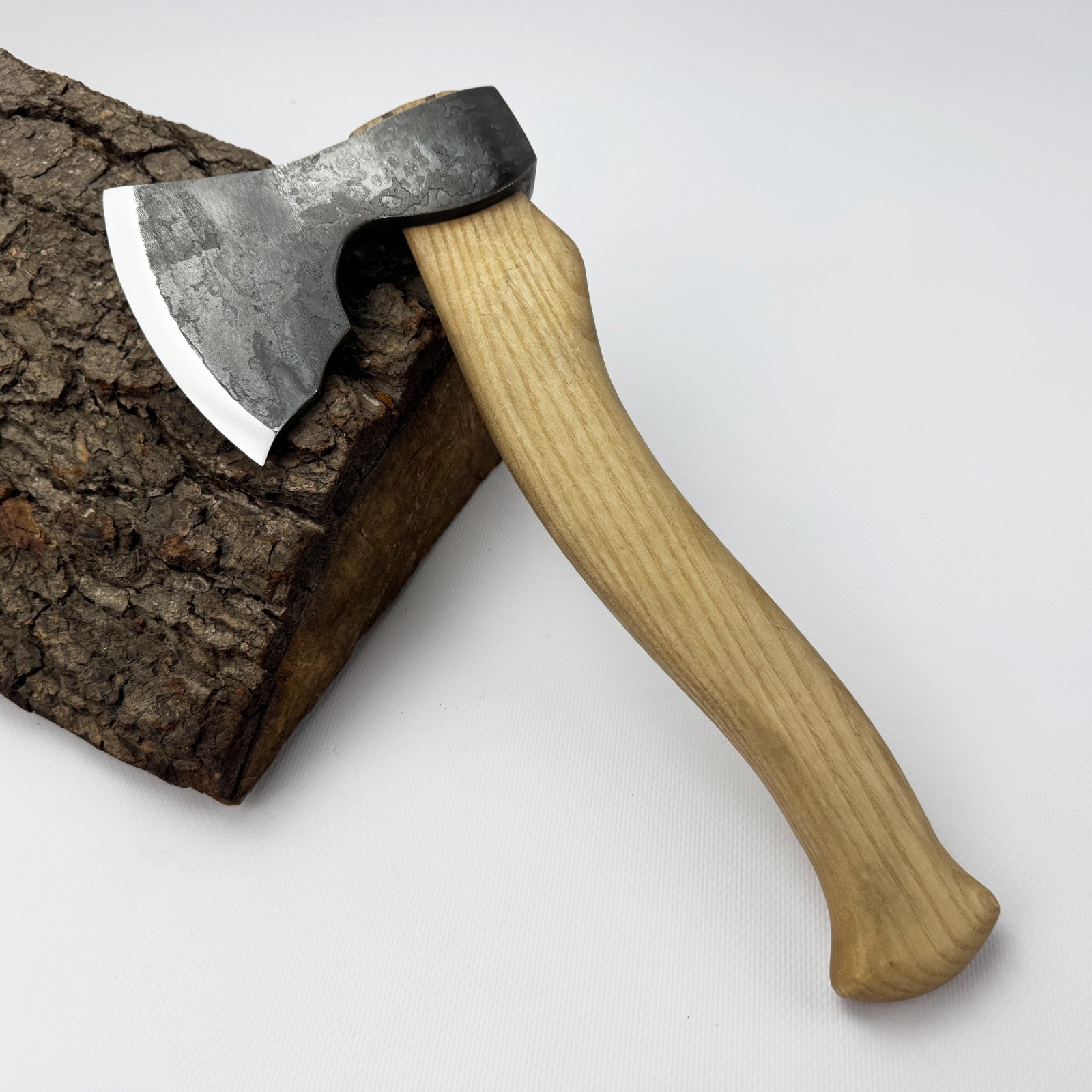 Wood Carving Axe – Forged 52100 Steel, Ash Handle, For Spoon & Bowl Carving.