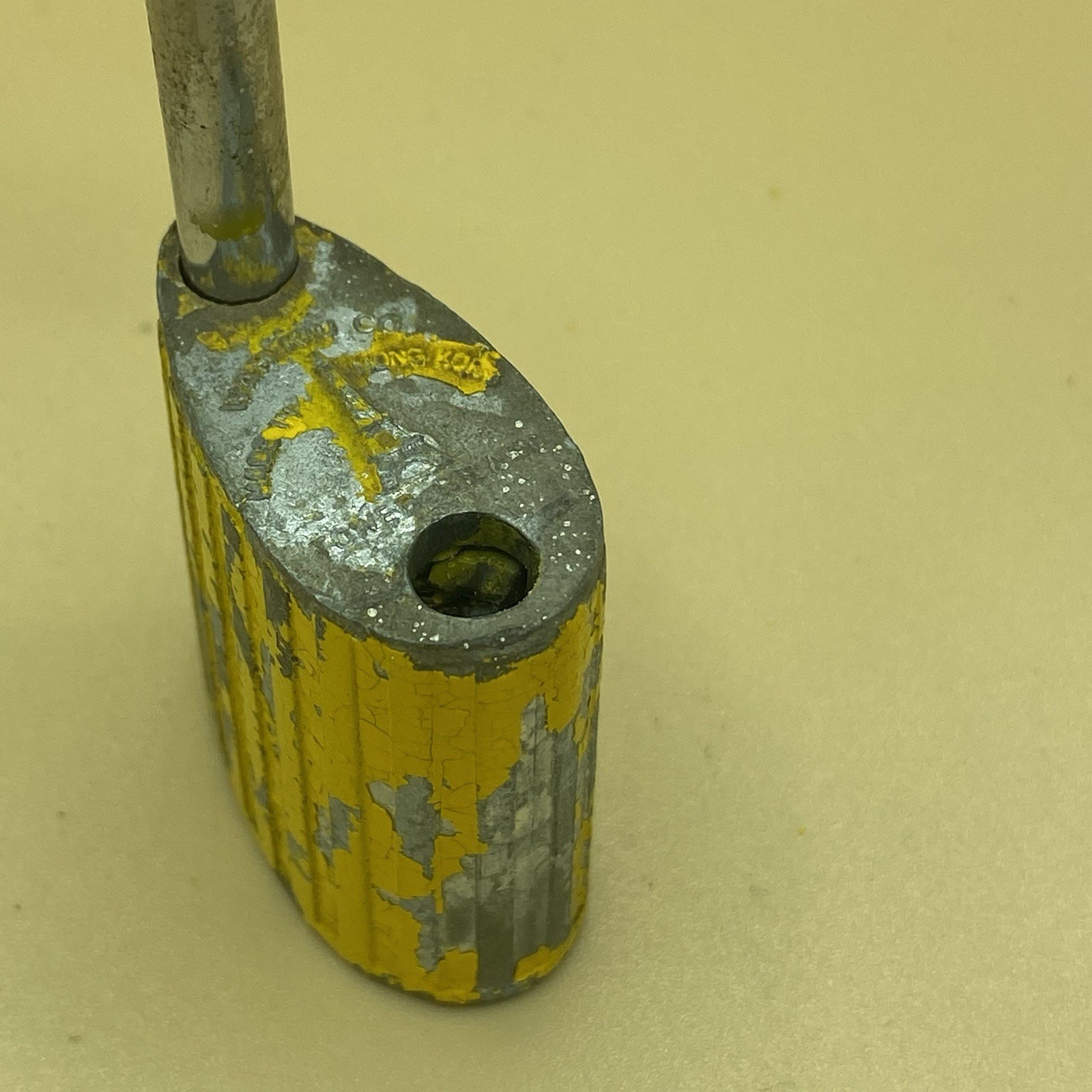 Vintage War Kiu Co Tower Brand Padlock Paris Eiffel Tower Hong Kong Lock Decor