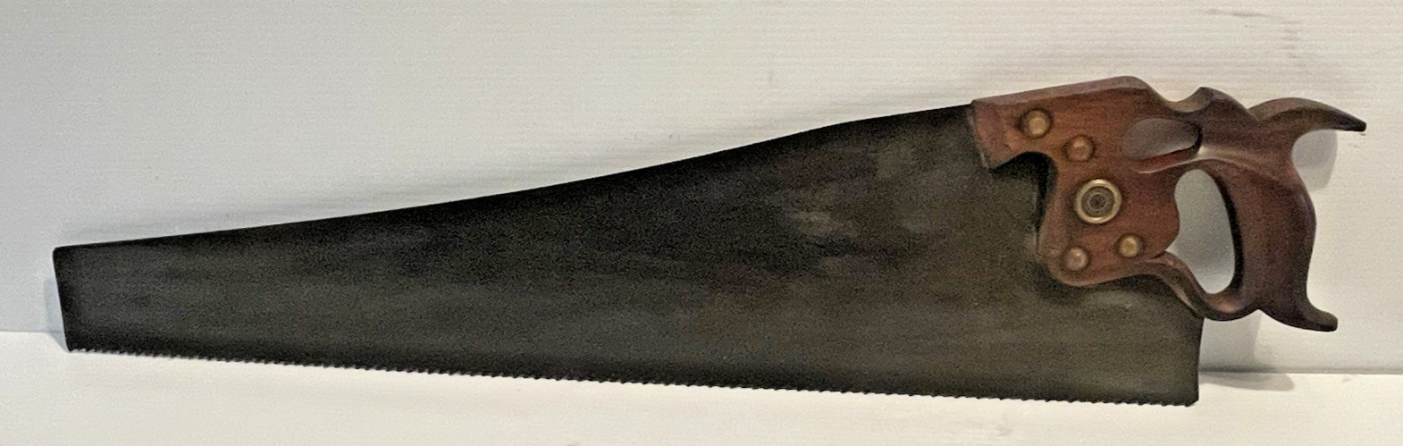 1896 1917 Rip SAW Disston USA D 8 Skewback 26” 5 1/2 TPI Handsaw Thumb Hole🌺