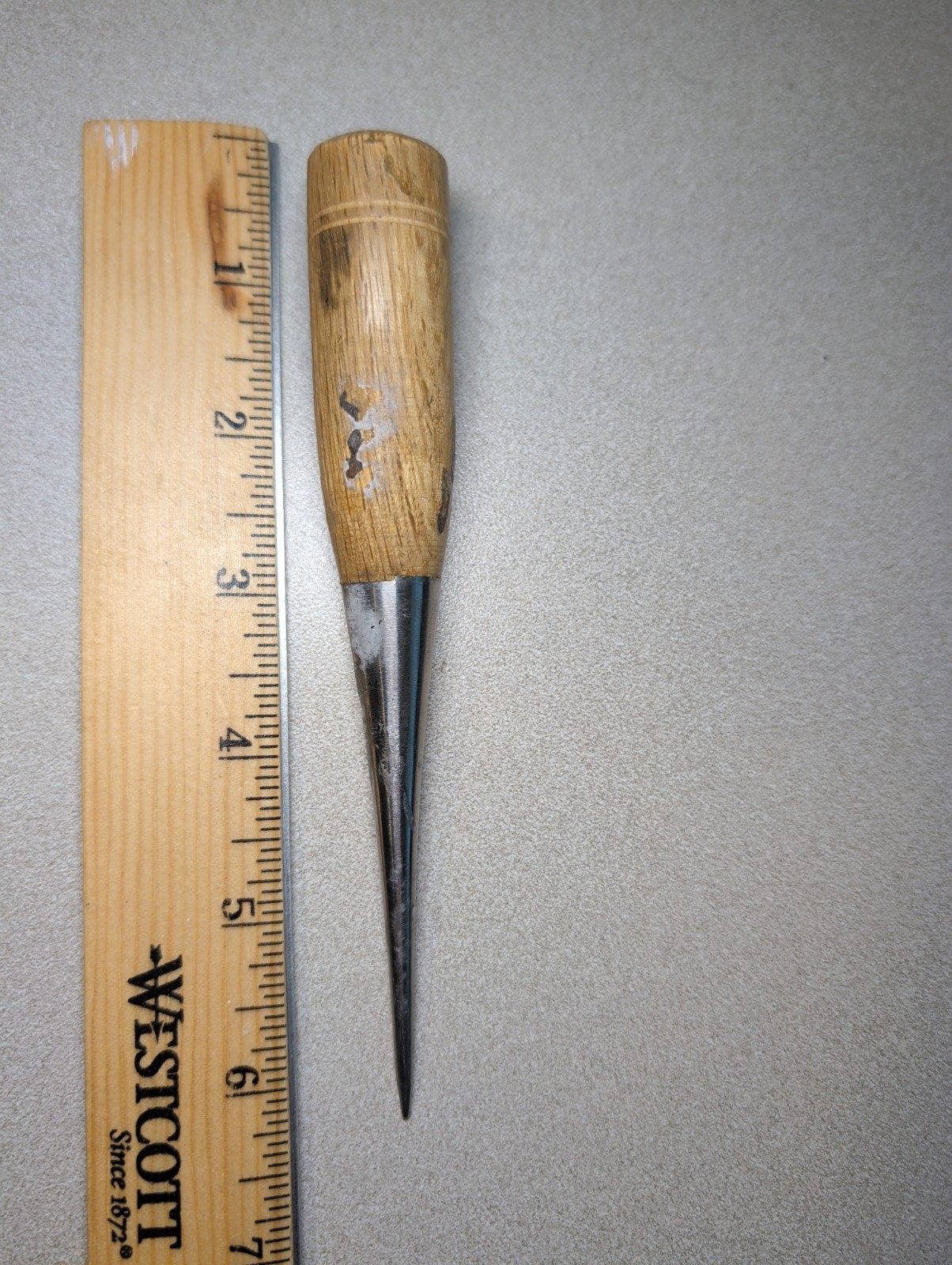 Vintage Japanese Scratch Awl Scriber Wood Handle Marking Tool Made in Japan