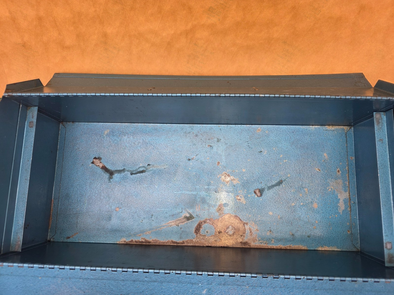 Vintage Belknap Blue Grass T5-BG 721 Tool Box 21 L X 9 W X 7.5 H