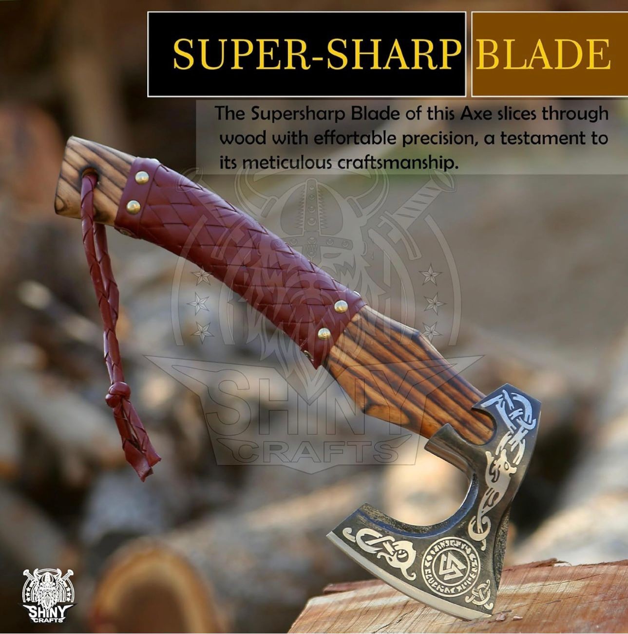 Customs Handmade Mini Berserker Axe Tomhahawk Battle Axe Viking Axe Gift SCA-07