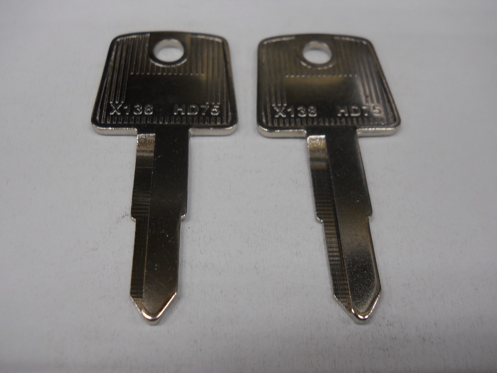 K.M. X138 Key Blank Fits Honda Motorcycle HD75 Lot of 2