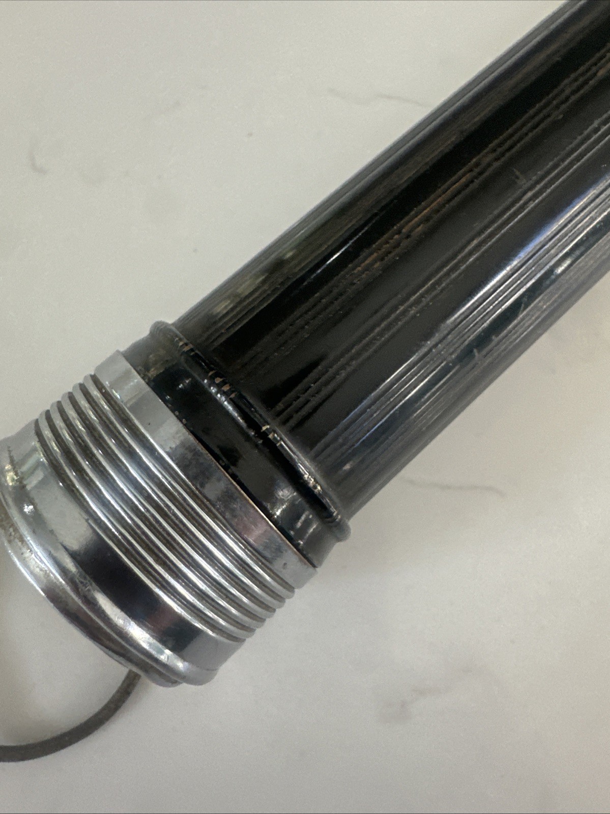 Vintage EVEREADY Flashlight Chrome & Brass 3 D’s Works Fisheye Lens