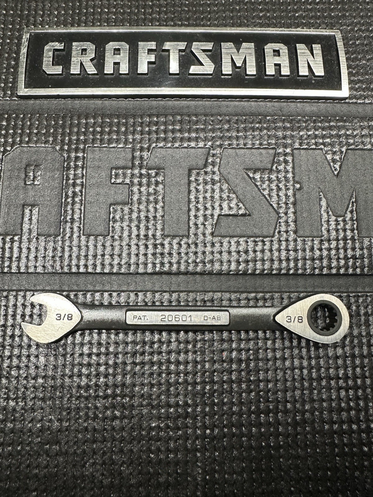NOS 🔥 Sears Craftsman 3/8″ Ratcheting Combination Wrench 20601 D-AB