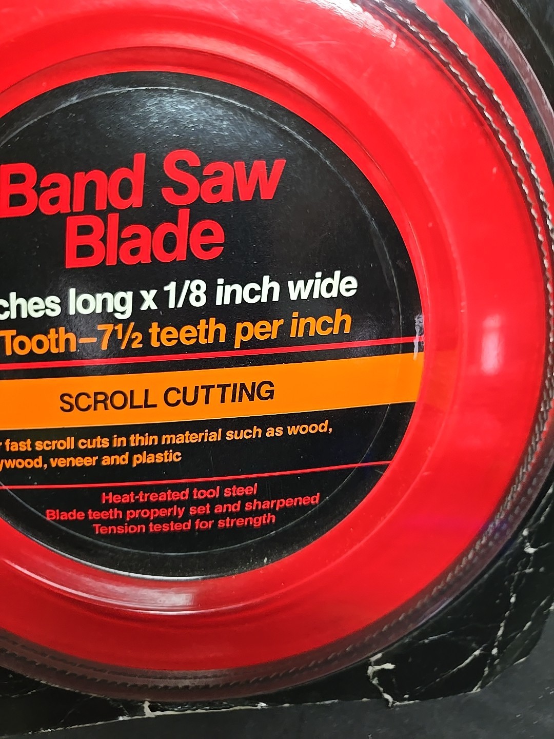 NOS Craftsman 926577 Band Saw Blade, 80″L X 1/8″ W 7 1/2 Teeth Per Inch.