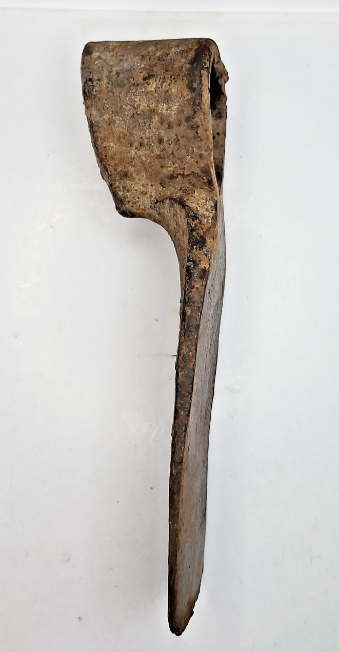 Vintage Forged Grub Hoe Head – Adze Hoe / Grub Axe Tool – Primitive Farm Tool