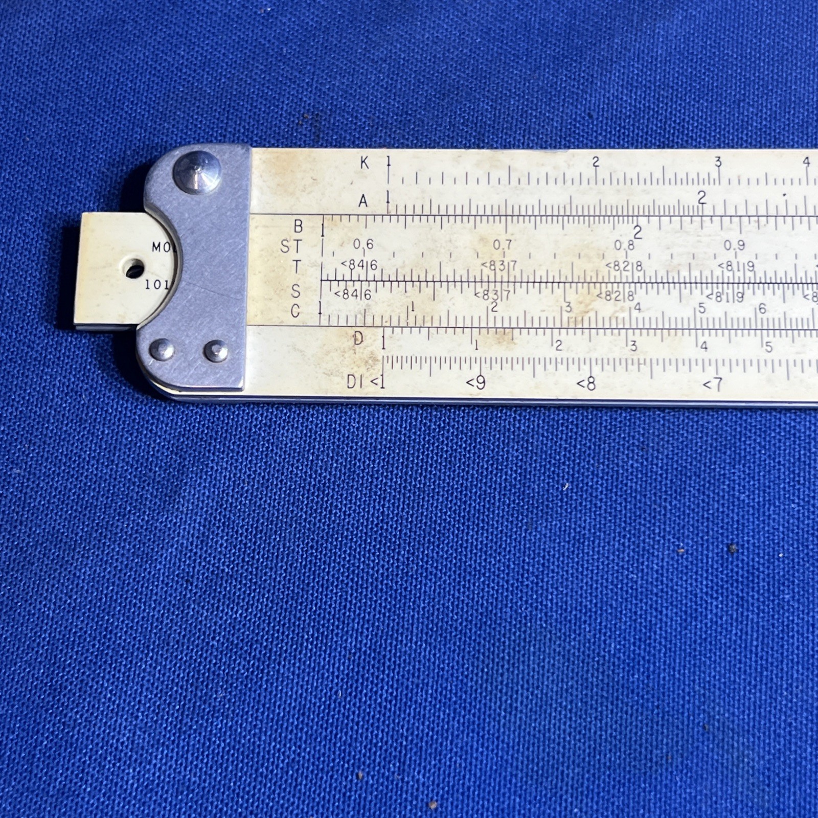 CLOSEOUT Vintage Pickett & Eckel 12″ Metal Slide Rule #271 1010-T w/Leather Case