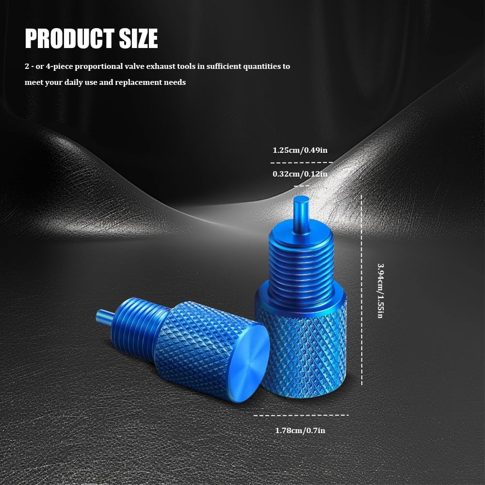 4PCS Brake Proportioning Valve Bleeder Tool, Aluminum Body, PV2 & PV4 Compati…