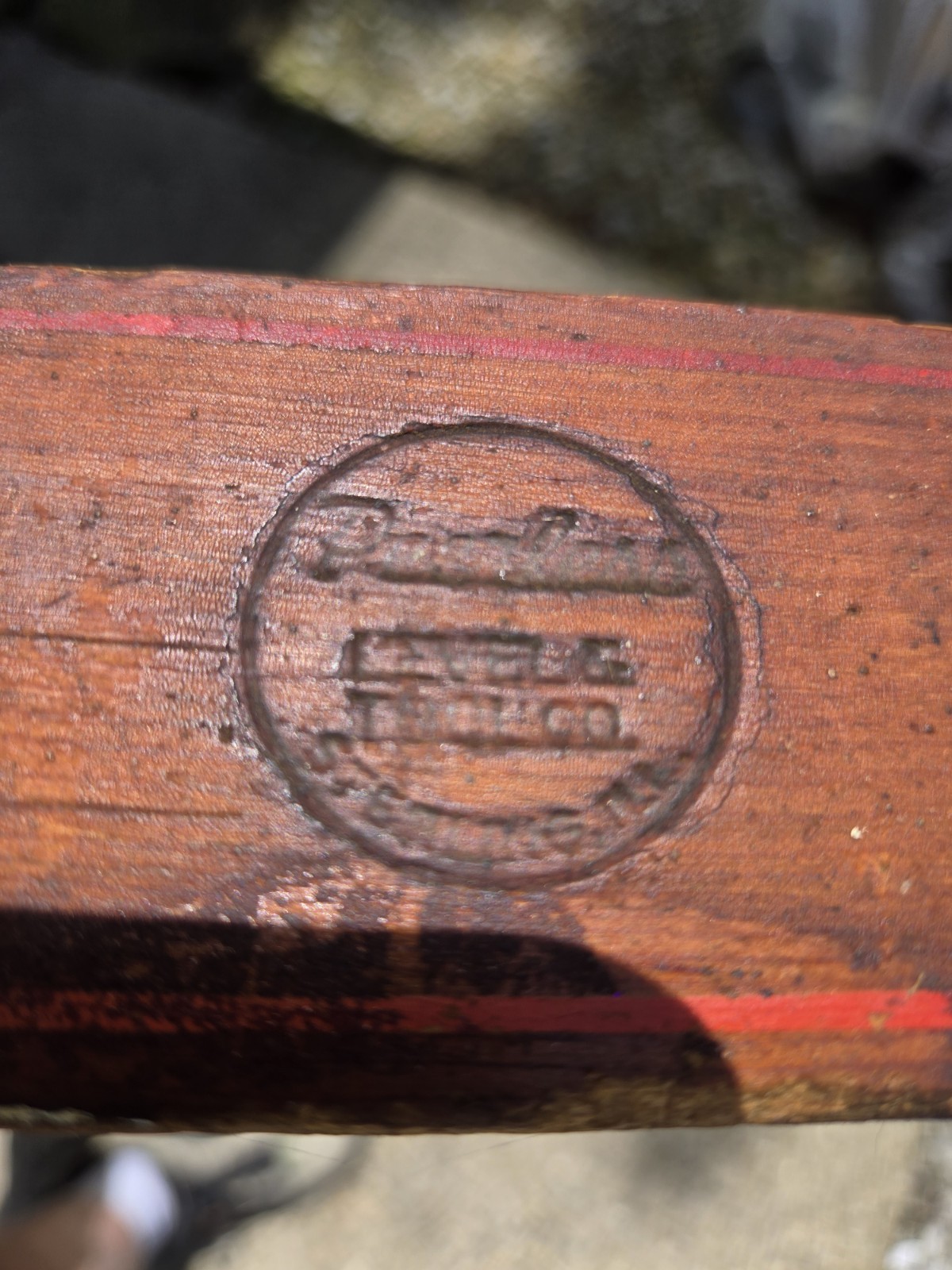 Vintage 24 Inch Wood Level With Manufactures Stamp