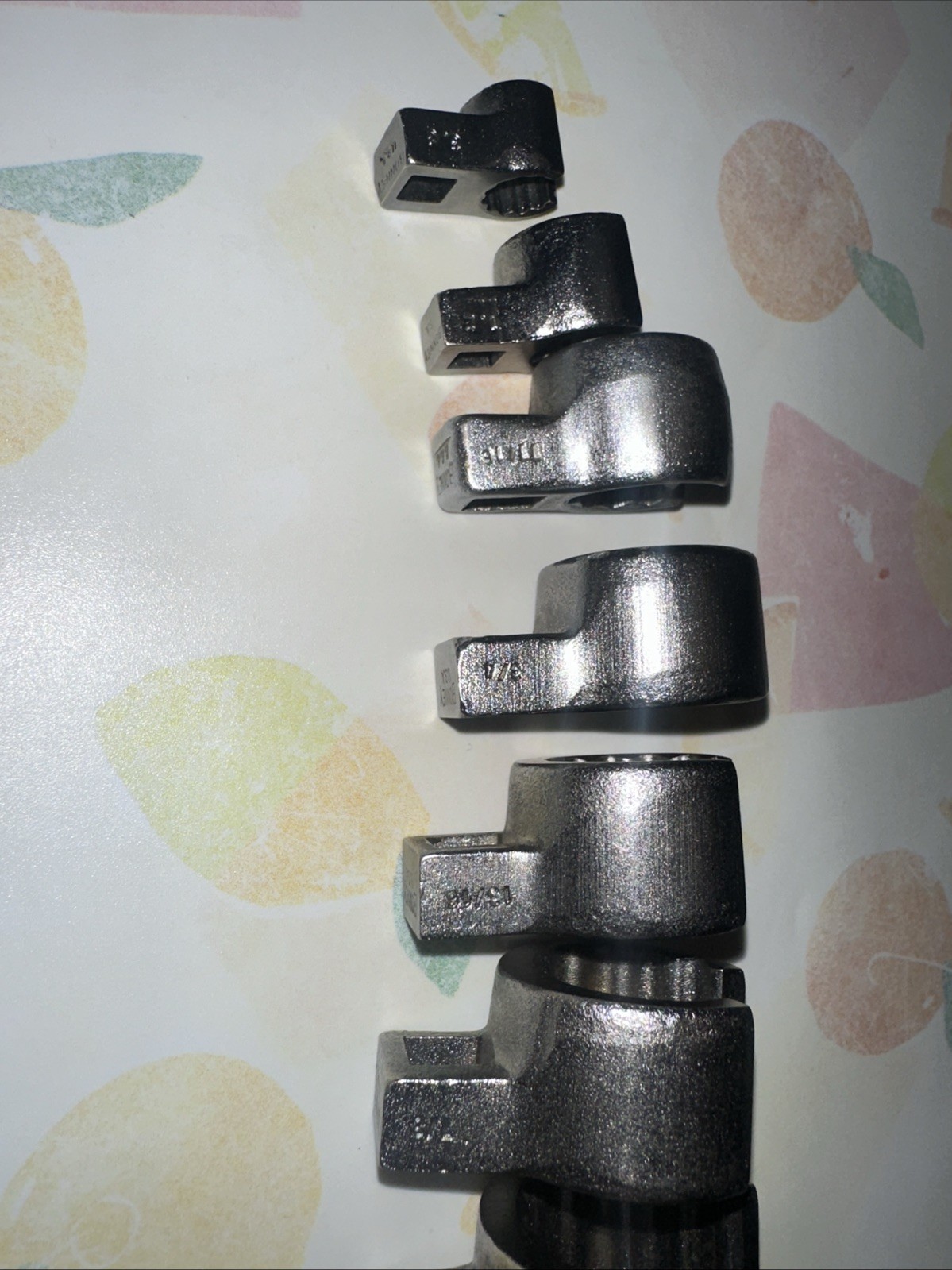 9pcs. BONNEY 3/8″ DRIVE VF12,16,22,24,26,28,30,32 And 34FLARE CROWFOOT WRENCH..