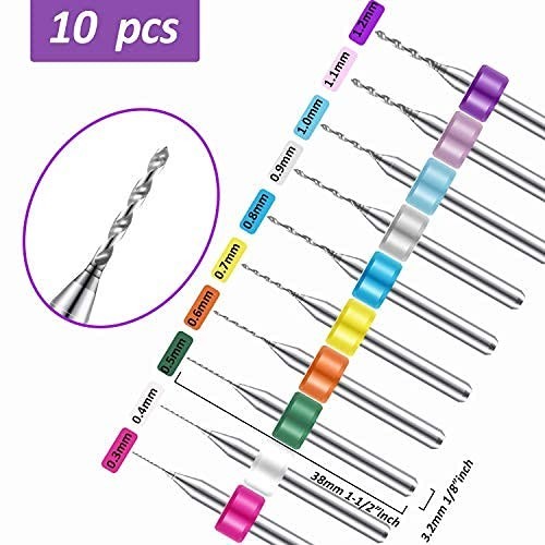 Compact 36-Piece Mini Drill Set with Pin Vise for Detailed Crafting Projects