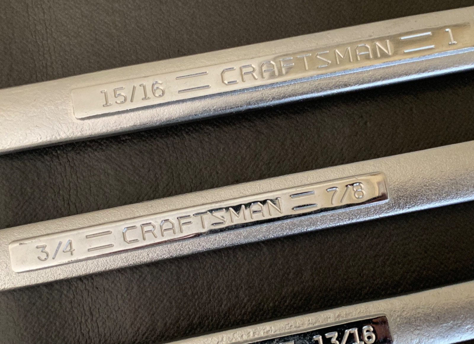 Vintage Craftsman 6pc Straight Double Box-End Wrench Set 3/8″ – 1″ Made in USA