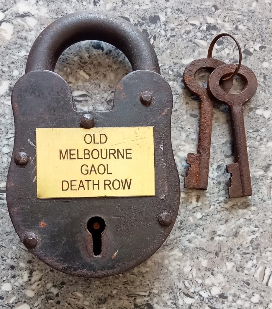 Padlock 5” Old Melbourne Gaol Death Row HUGE Blacksmith, Gunsmith Heavy