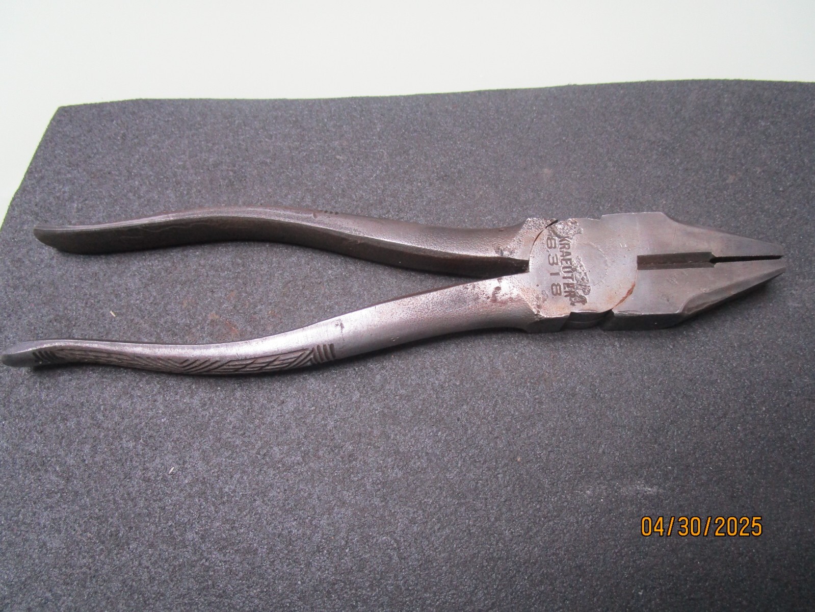 Vintage Kraeuter Linemans Pliers 8318