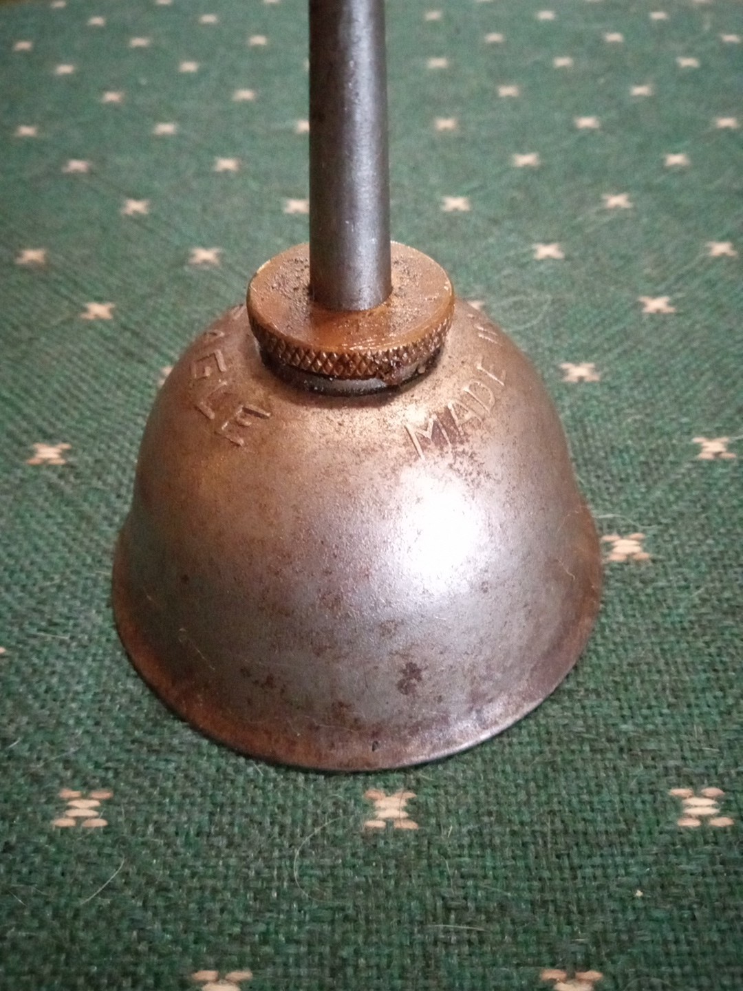 Vintage Eagle Oil Can Oiler USA Decent Usable Condition Metallic Gray Very Rare