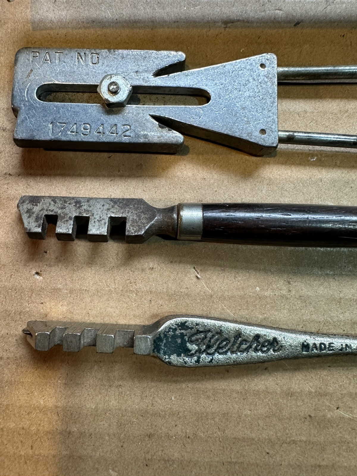 Vintage Apex Knife Sharpener-Glass Cutter Pat. #1749442, + 2- Glass Cutters