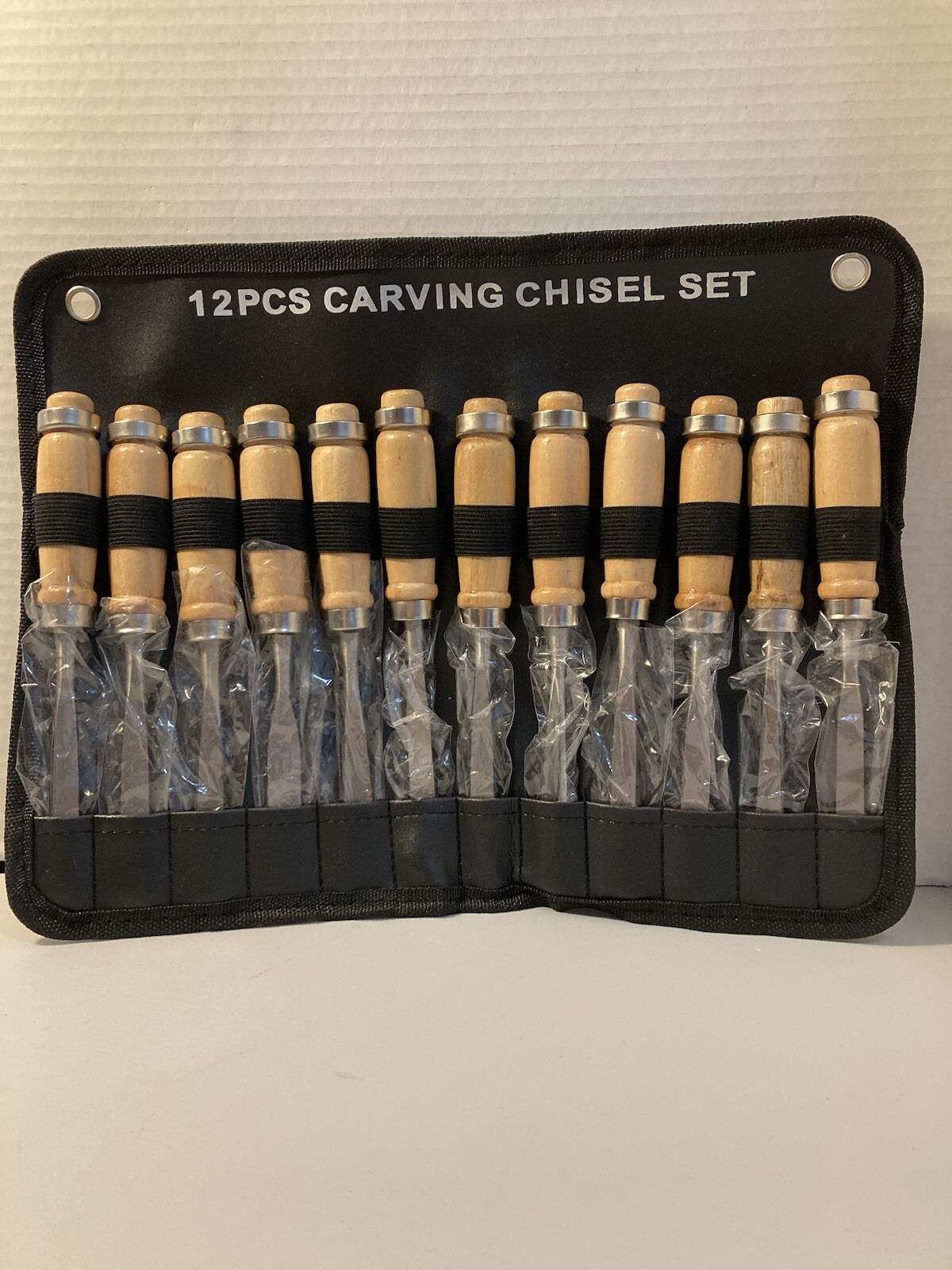Wood Carving Hand Chisel Tool Set Professional Woodworking Gouges Steel 12 PCS