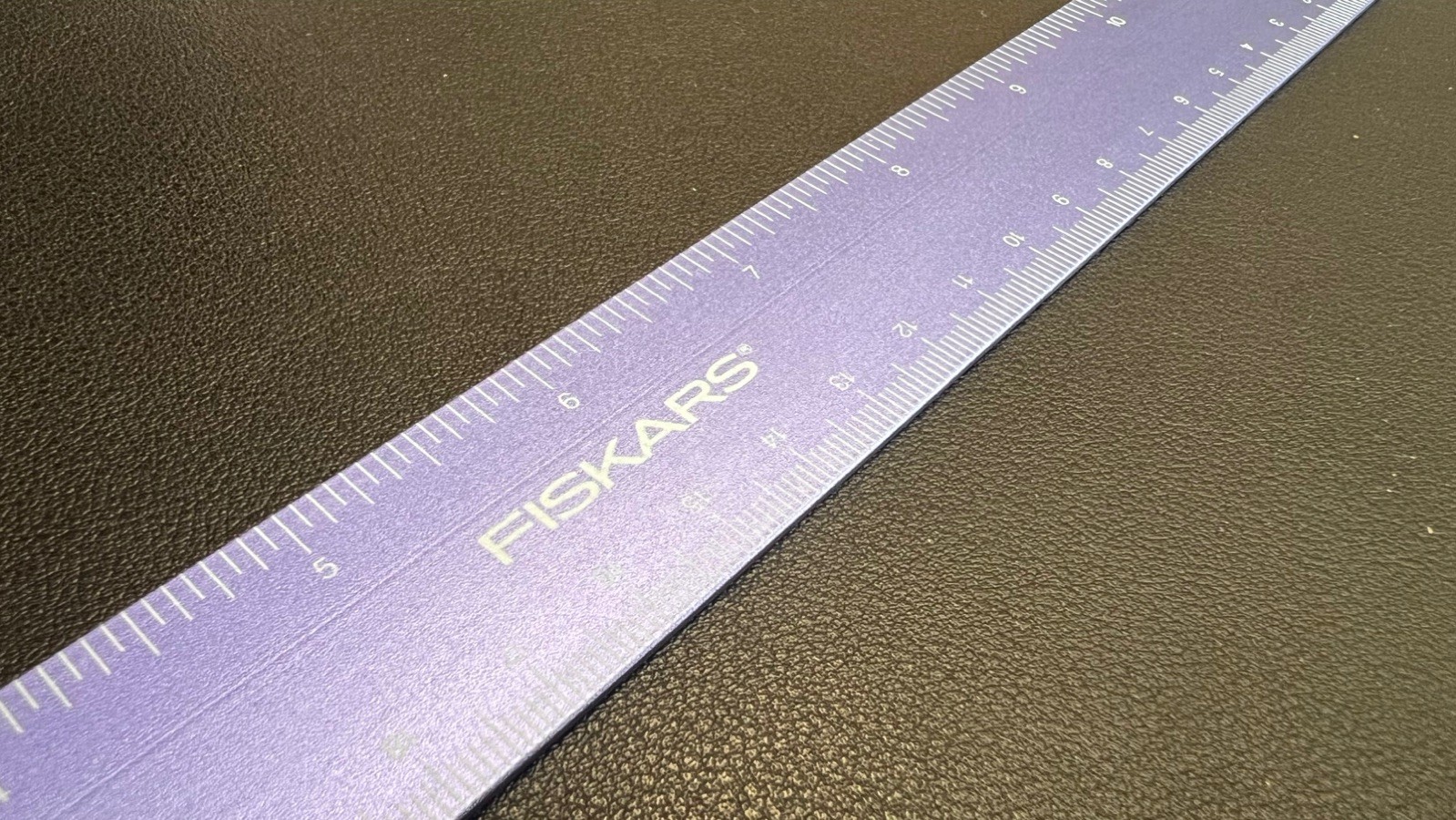 5 Fiskars Metal Rulers, 12″ Ruler, School Supplies, Metallic Blue