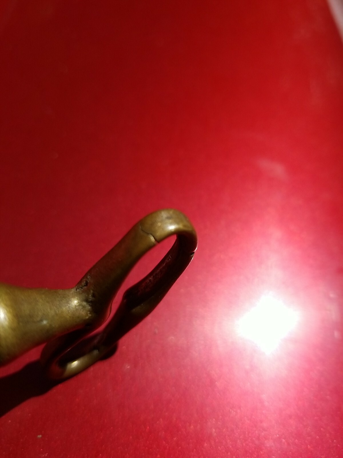 Antique French Brass Key – Old Solid Brass Skeleton Key from Burgundy!