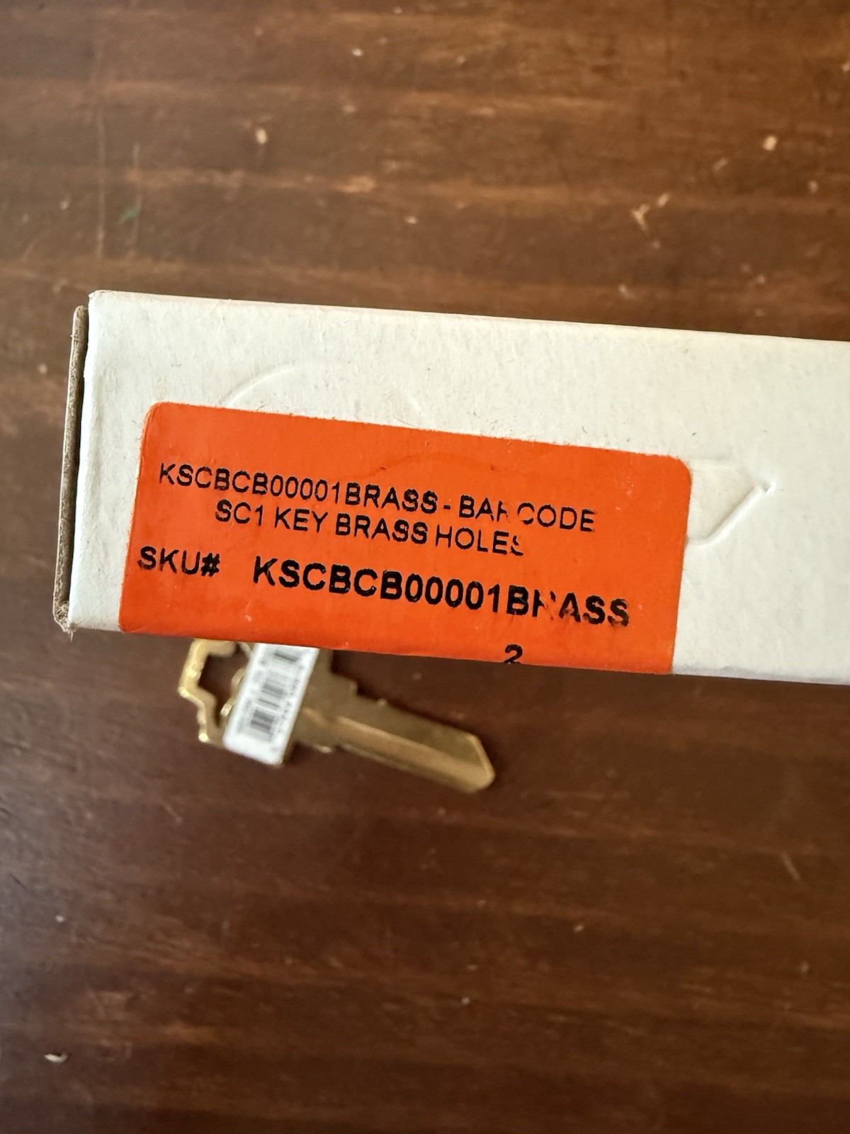 SC1 Key Brass Holes MinuteKey Inc 38 Blank Pieces