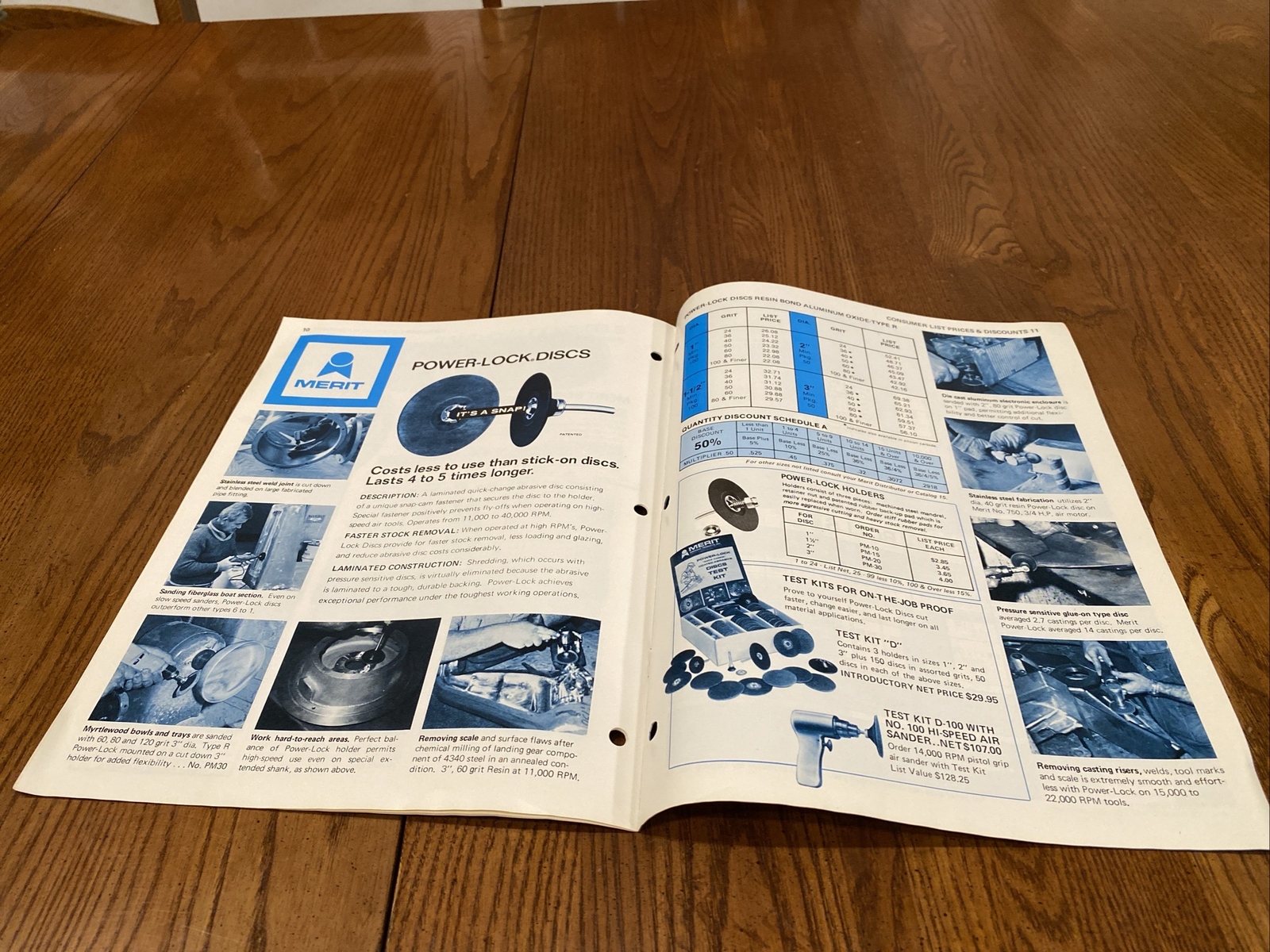 Merit Abrasive Products Vtg 1978 Catalog Price Sanders Polishers Discs Air Tools