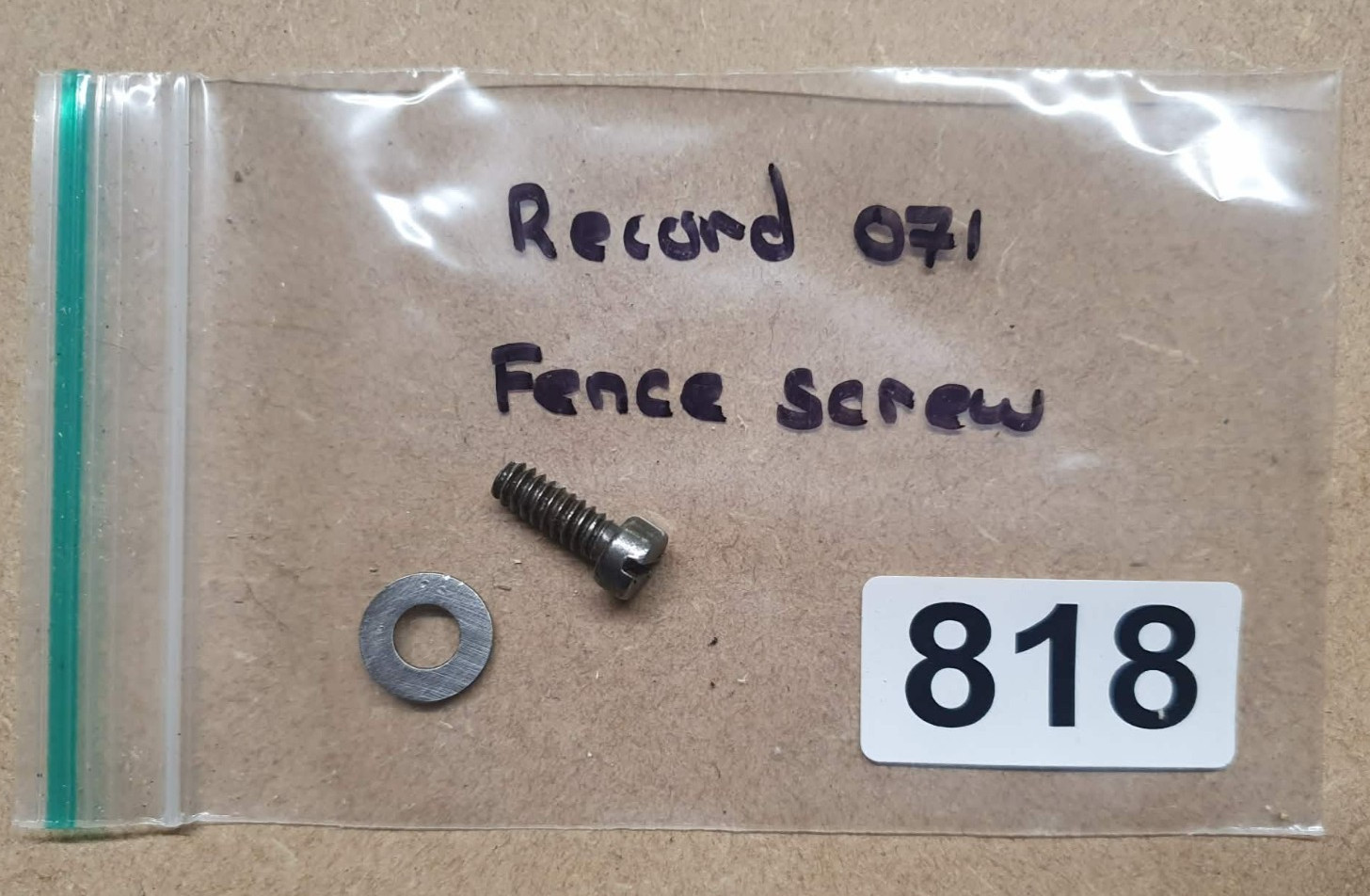 Vintage Record 071 Router Plane Fence Screw Old Woodworking Hand Tools Carpentry
