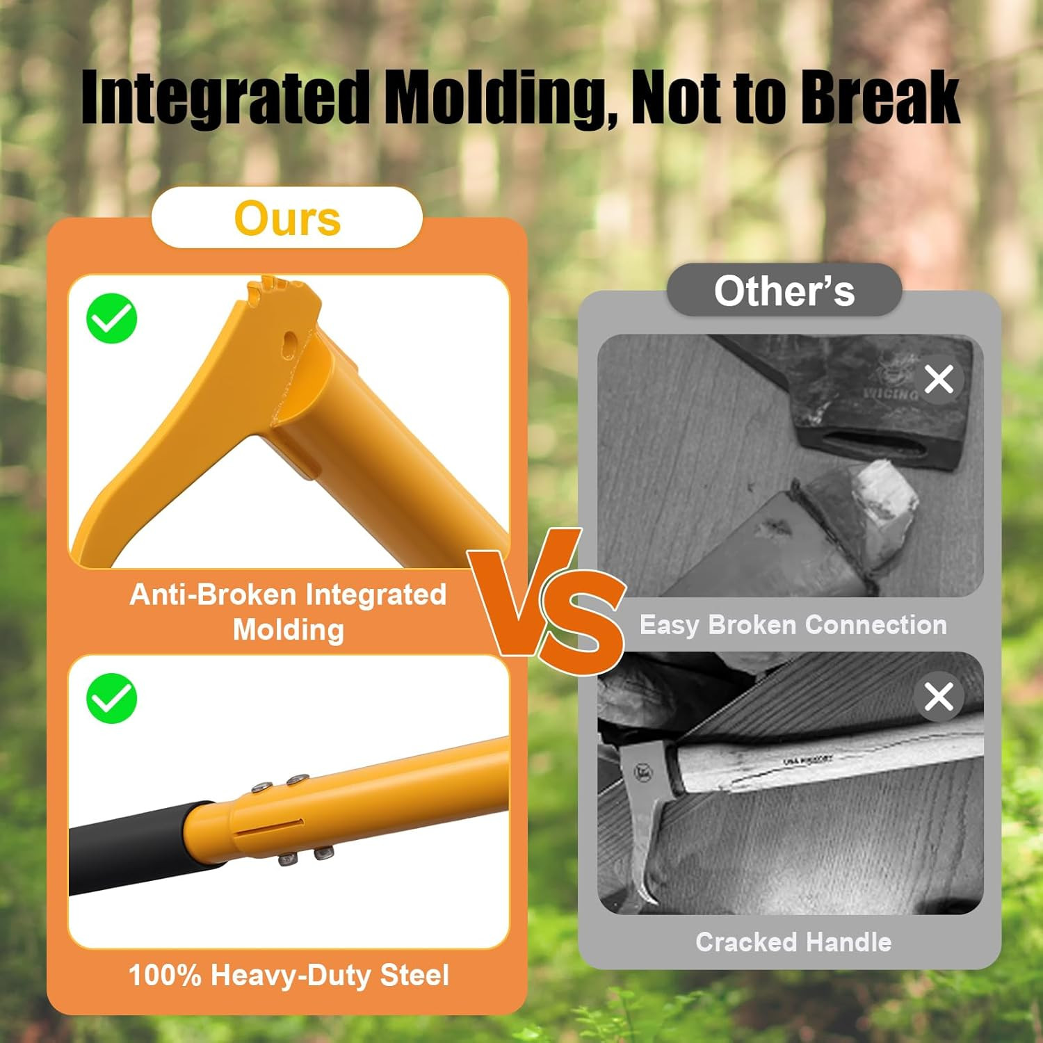 30” Hookaroon All Steel Heavy Duty Pickaroon Axe Logging Tool Dragging Lifting