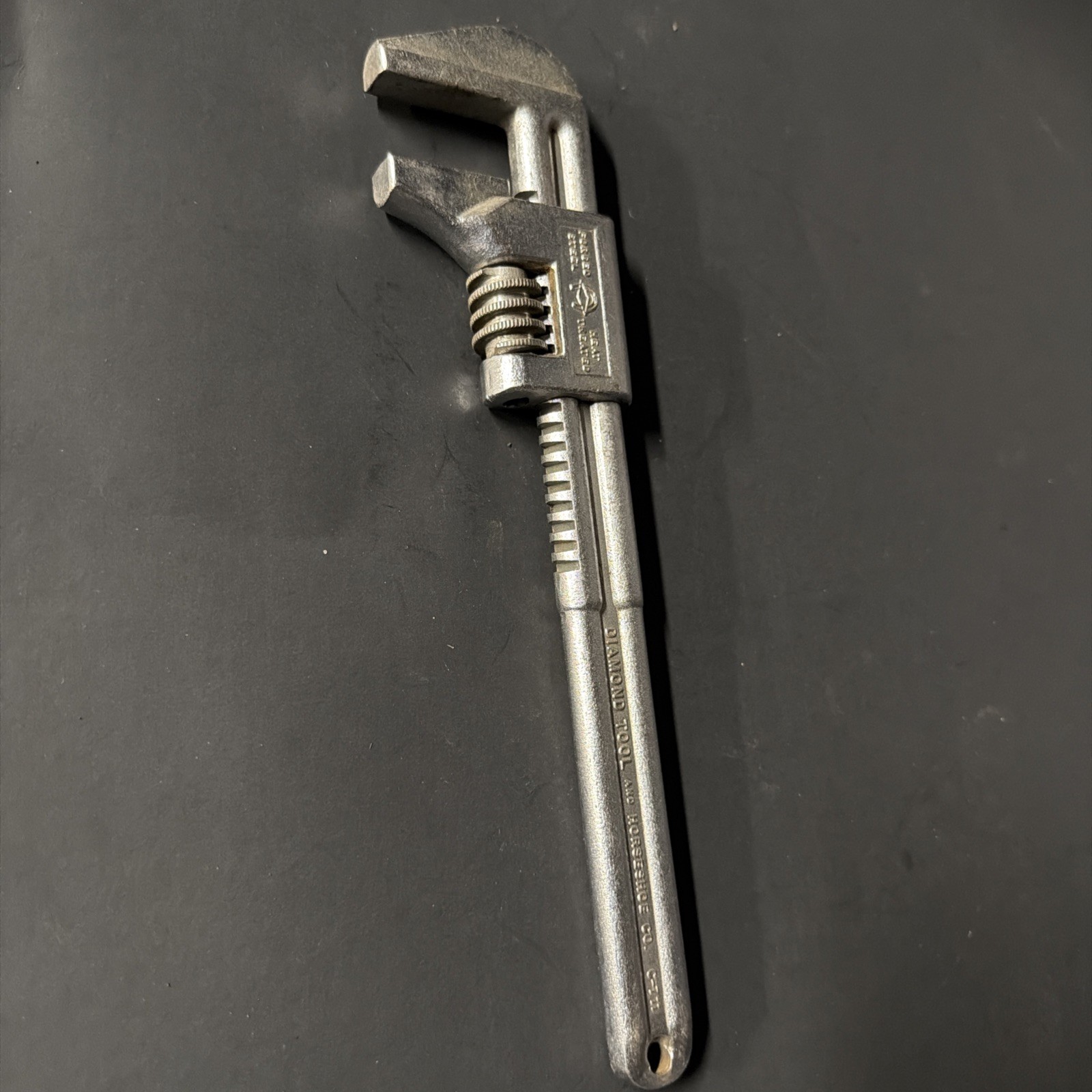 Vintage Diamond Tool & Horseshoe Co Adjustable Monkey Wrench C-711 Excellent Con