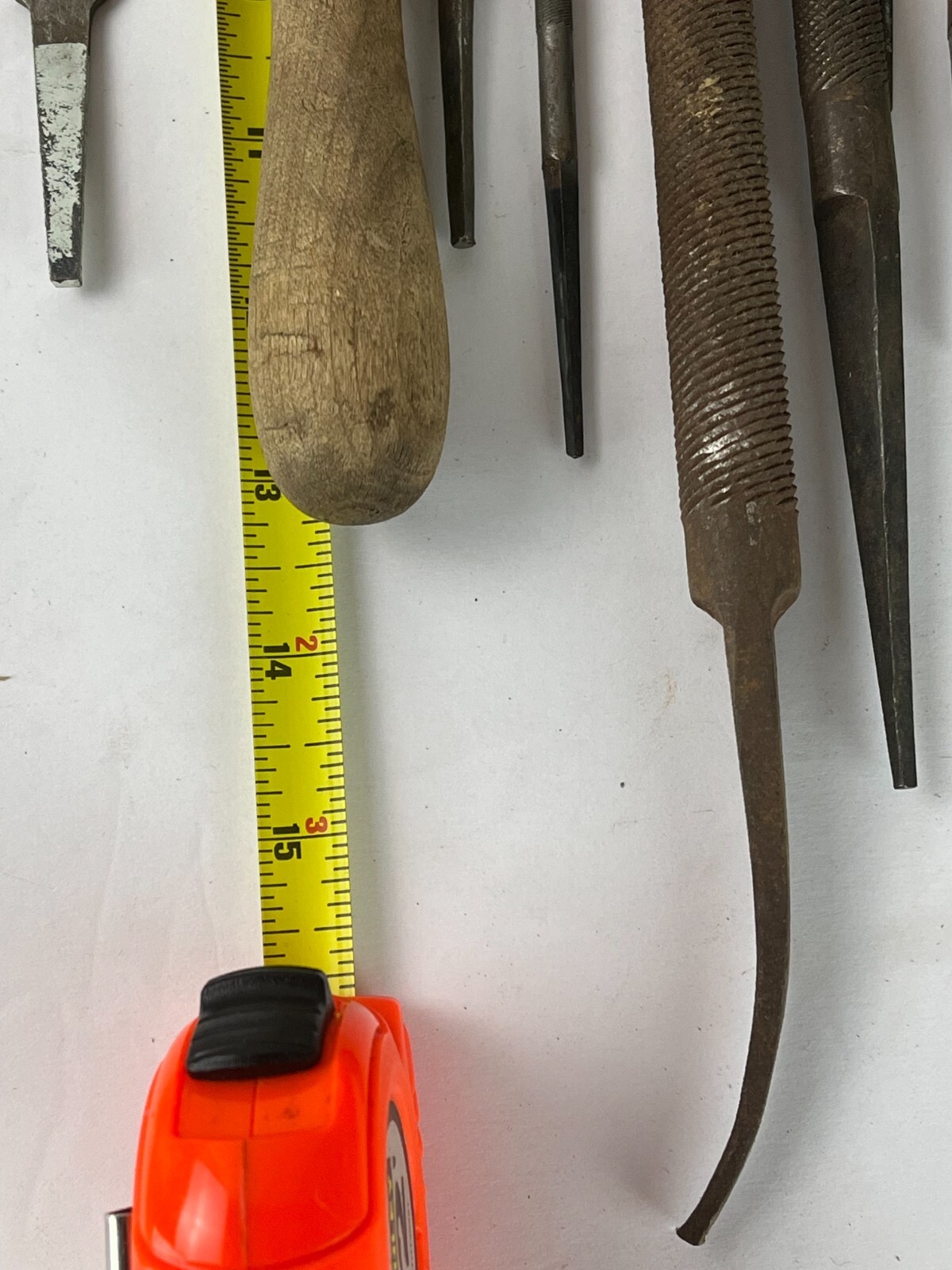 Huge Lot 27 Vintage Files Wood Handles Metal Woodworking Tools