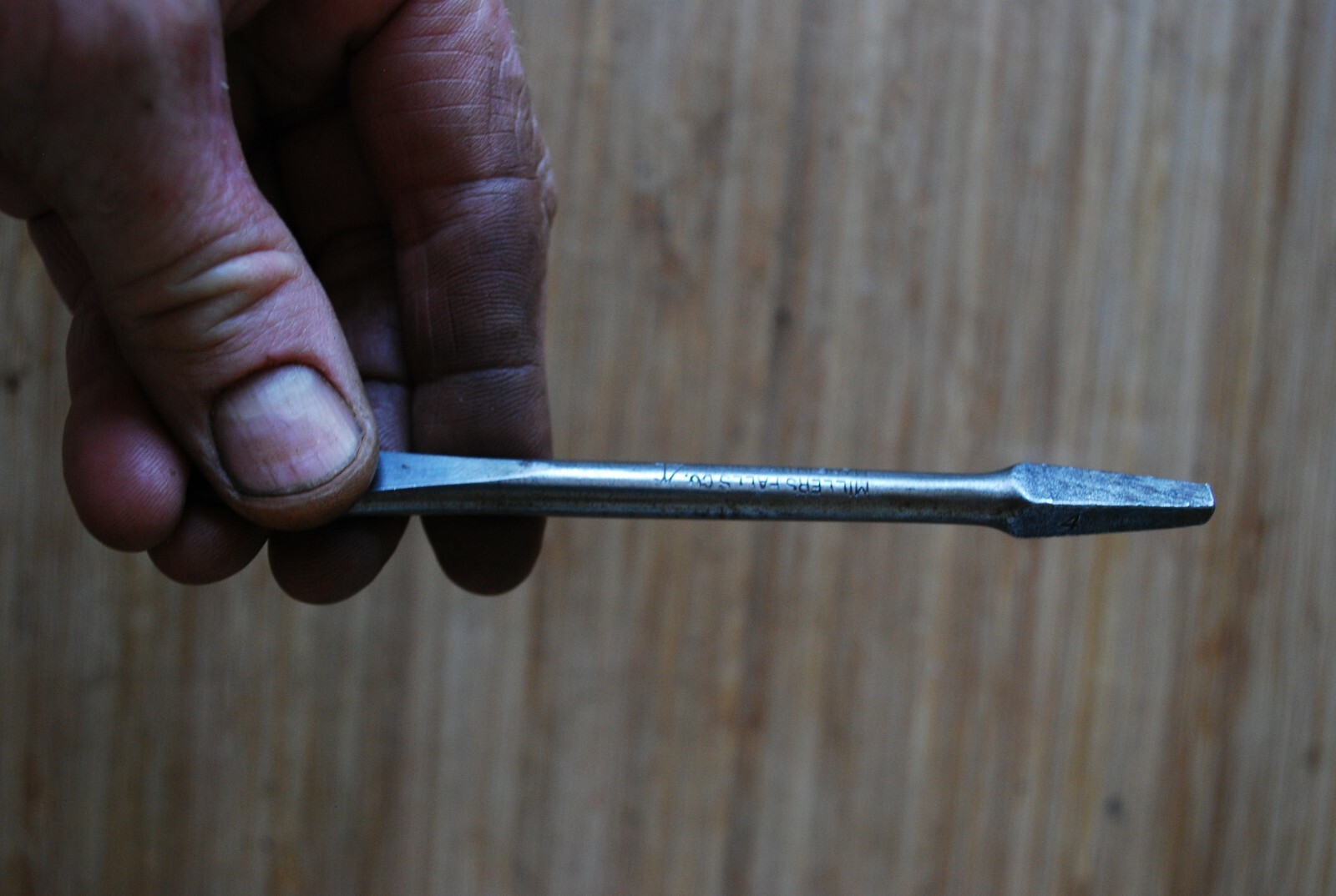 Vintage Auger Bit Brace 3/8″ Flathead Screwdriver Bit 5 3/4 inches