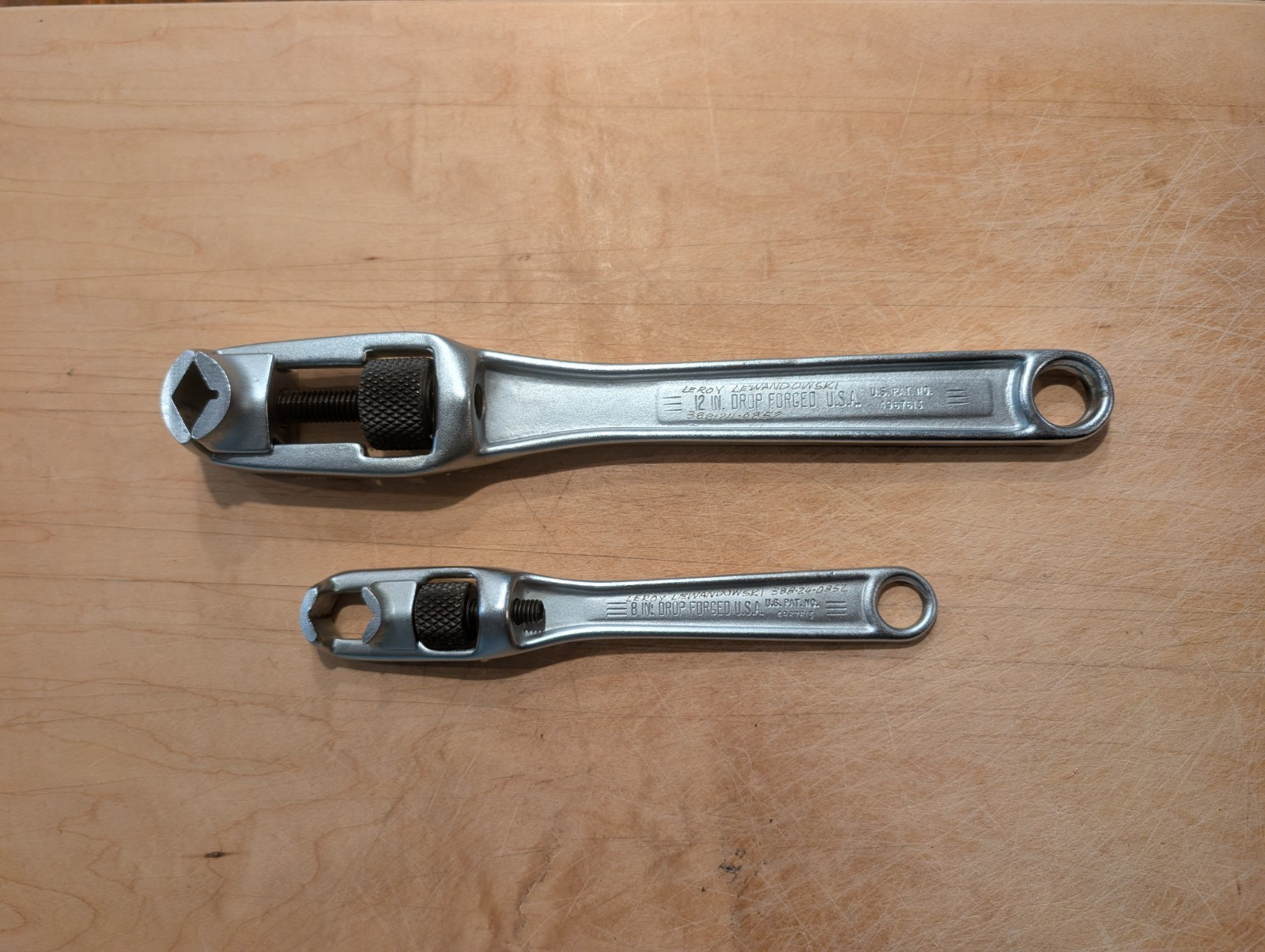 Vintage Craftsman X44666/ X44663 12″/8″Adjustable Pocket Socket Wrenches