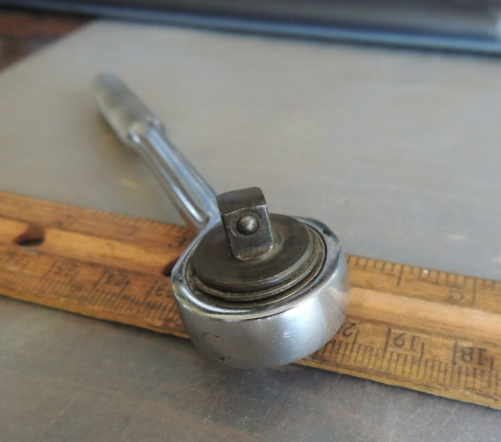 4-1/2″ VINTAGE 1060-1 CHALLENGER BY PROTO RATCHET, 1/4″ DRIVE, MFD. USA MADE