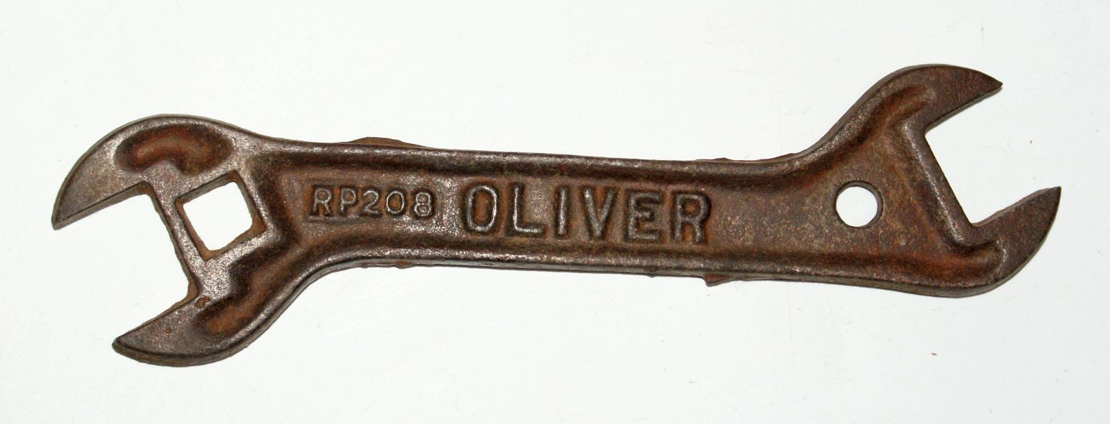 RP208 OLIVER Farm Implement Plow Wrench Tool Old Antique